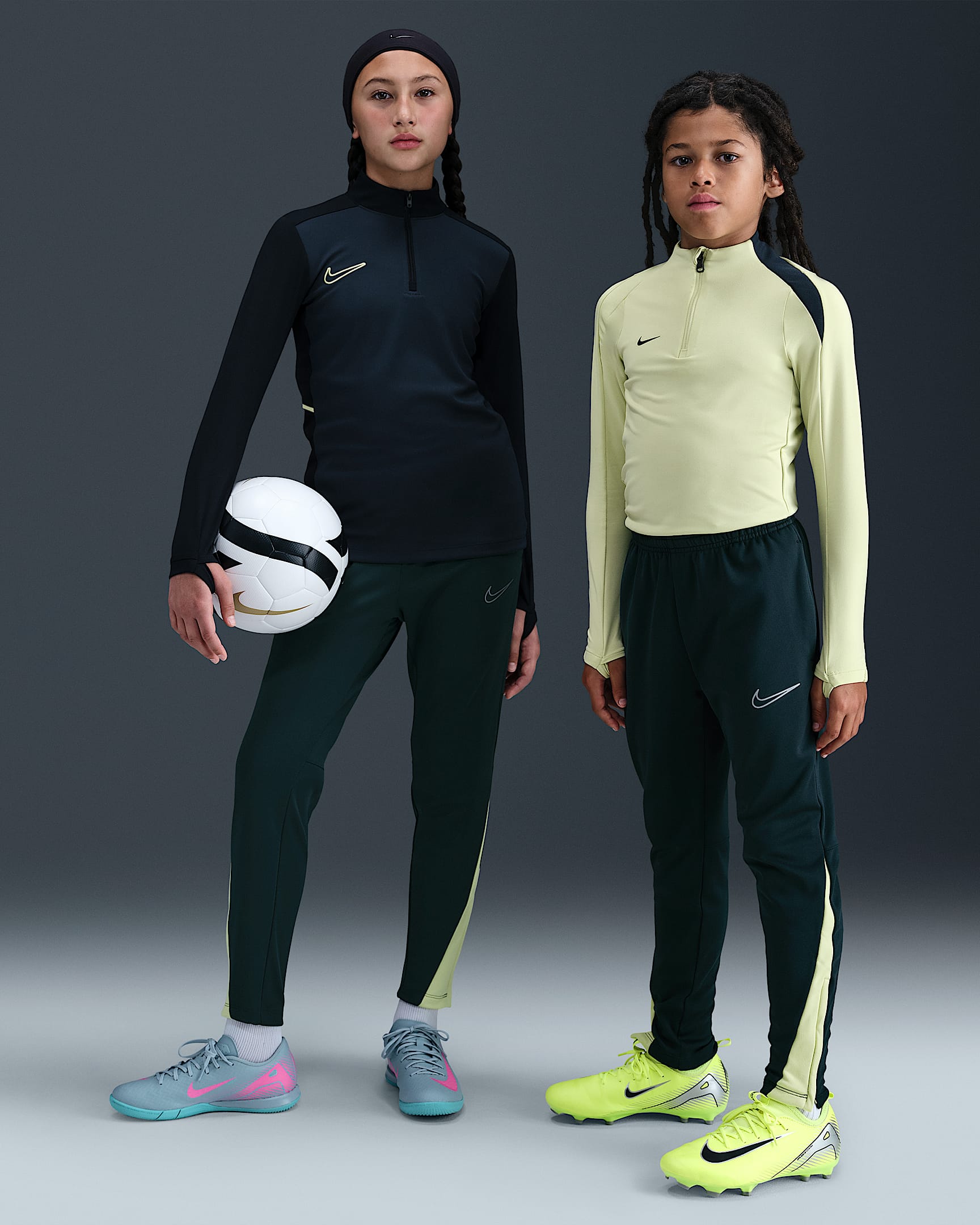 Pantalon de foot Nike Therma-FIT Academy pour ado - Seaweed/Limelight