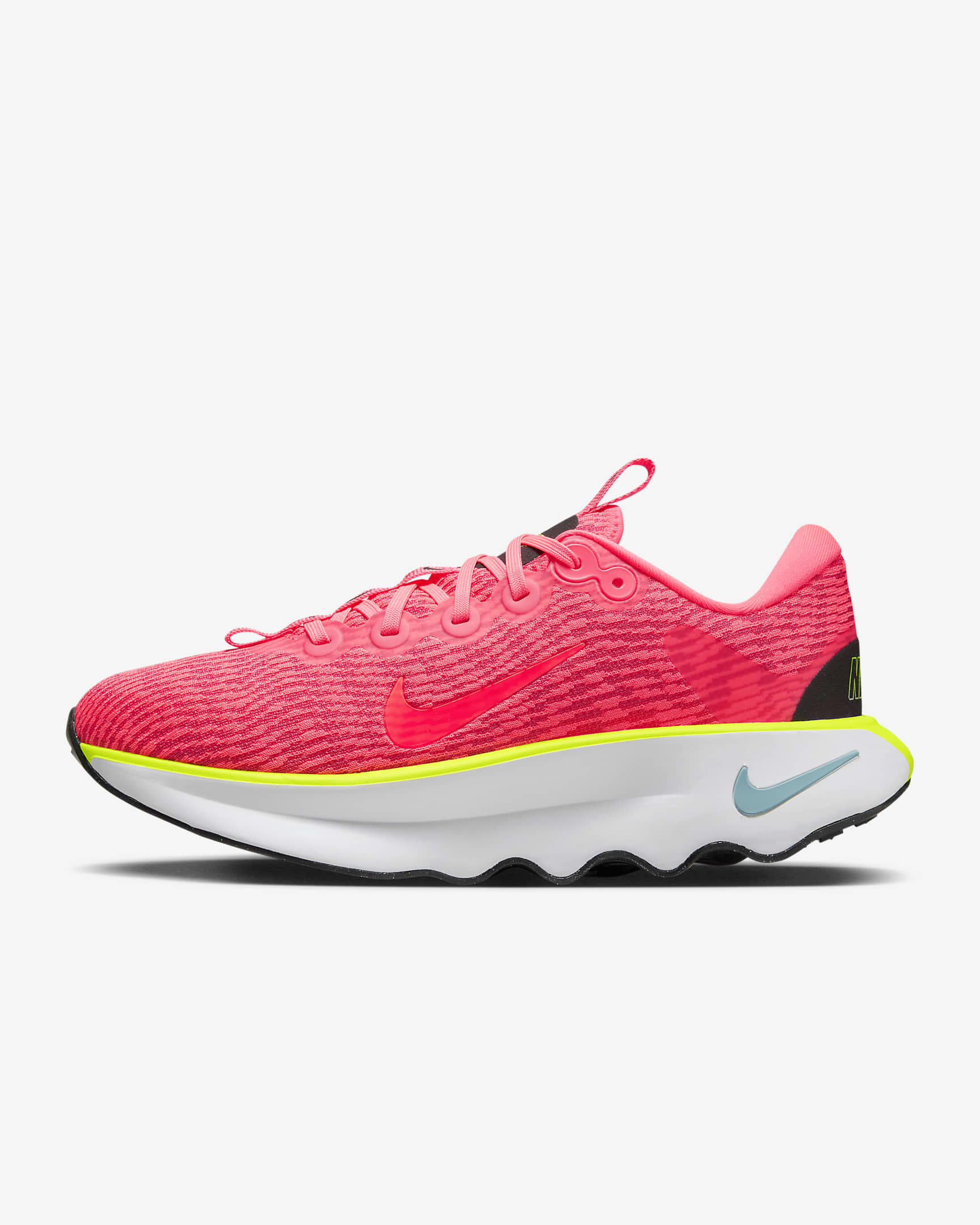 Chaussure de marche Nike Motiva pour femme - Hot Punch/Volt/Aster Pink/Denim Turquoise