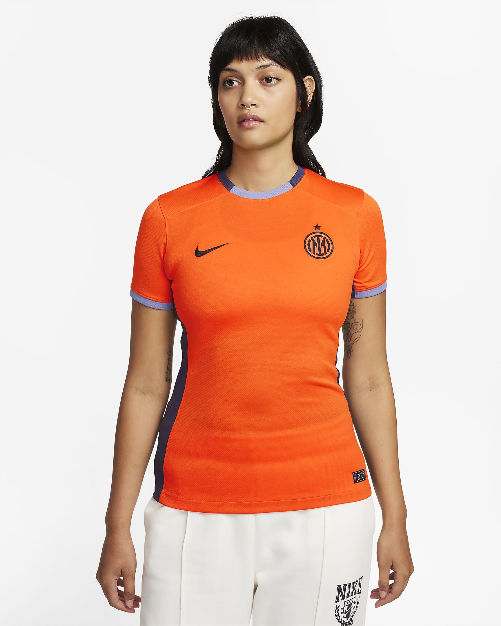 Maillot de foot Nike Dri-FIT Inter Milan 2023/24 Stadium 3e tenue pour femme - Safety Orange/Thunder Blue/Ashen Slate/Noir