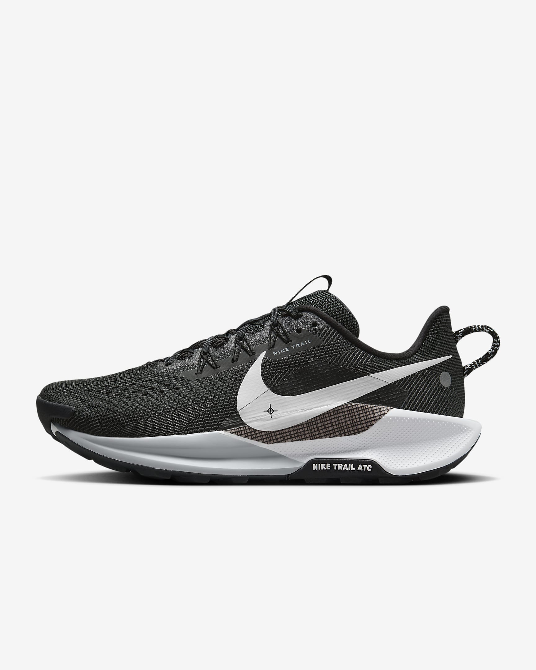 Nike Pegasus Trail 5 Arazi Tipi Erkek Koşu Ayakkabısı - Siyah/Anthracite/Wolf Grey/Beyaz