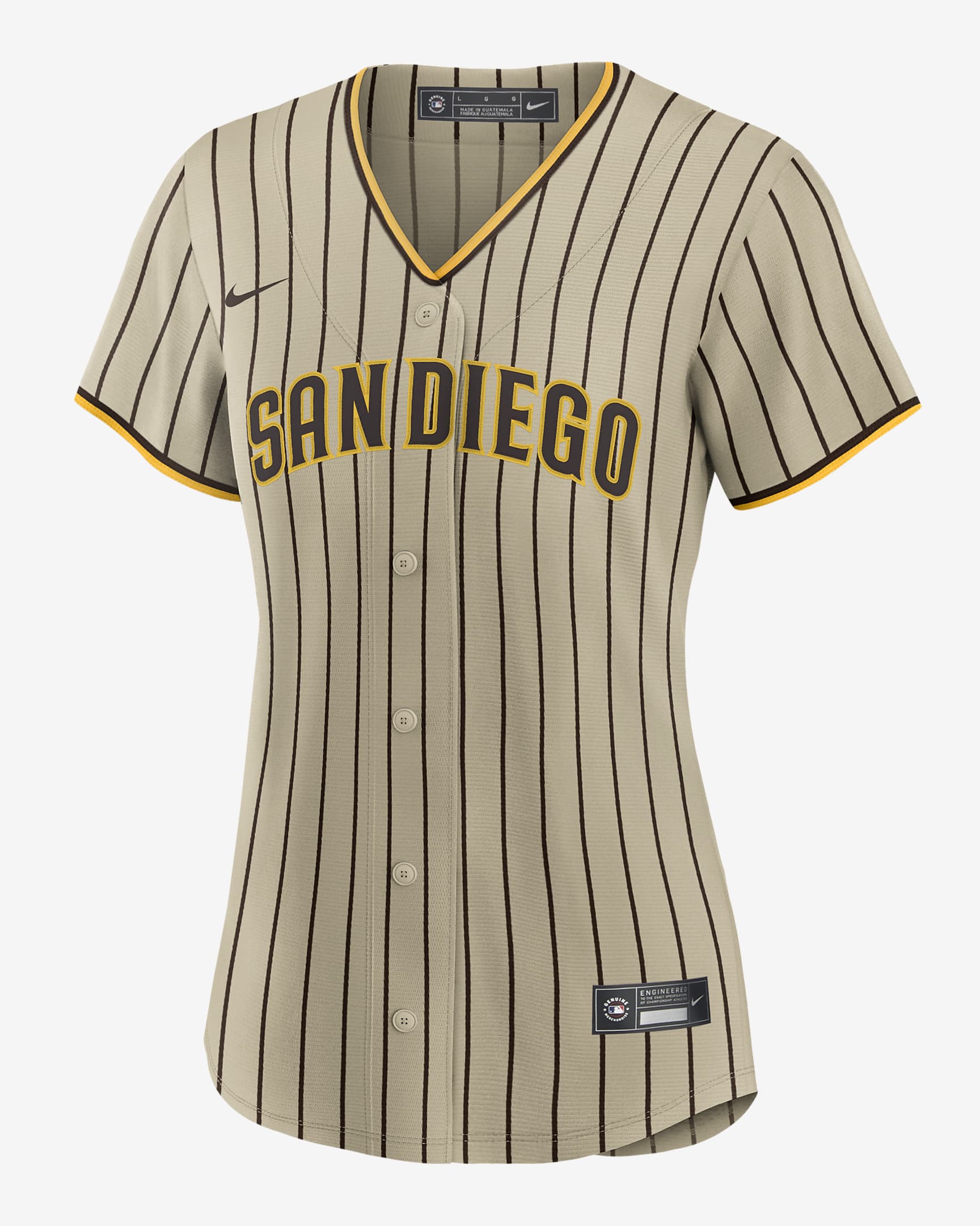 MLB San Diego Padres Women's Replica Baseball Jersey - Tan/Beige