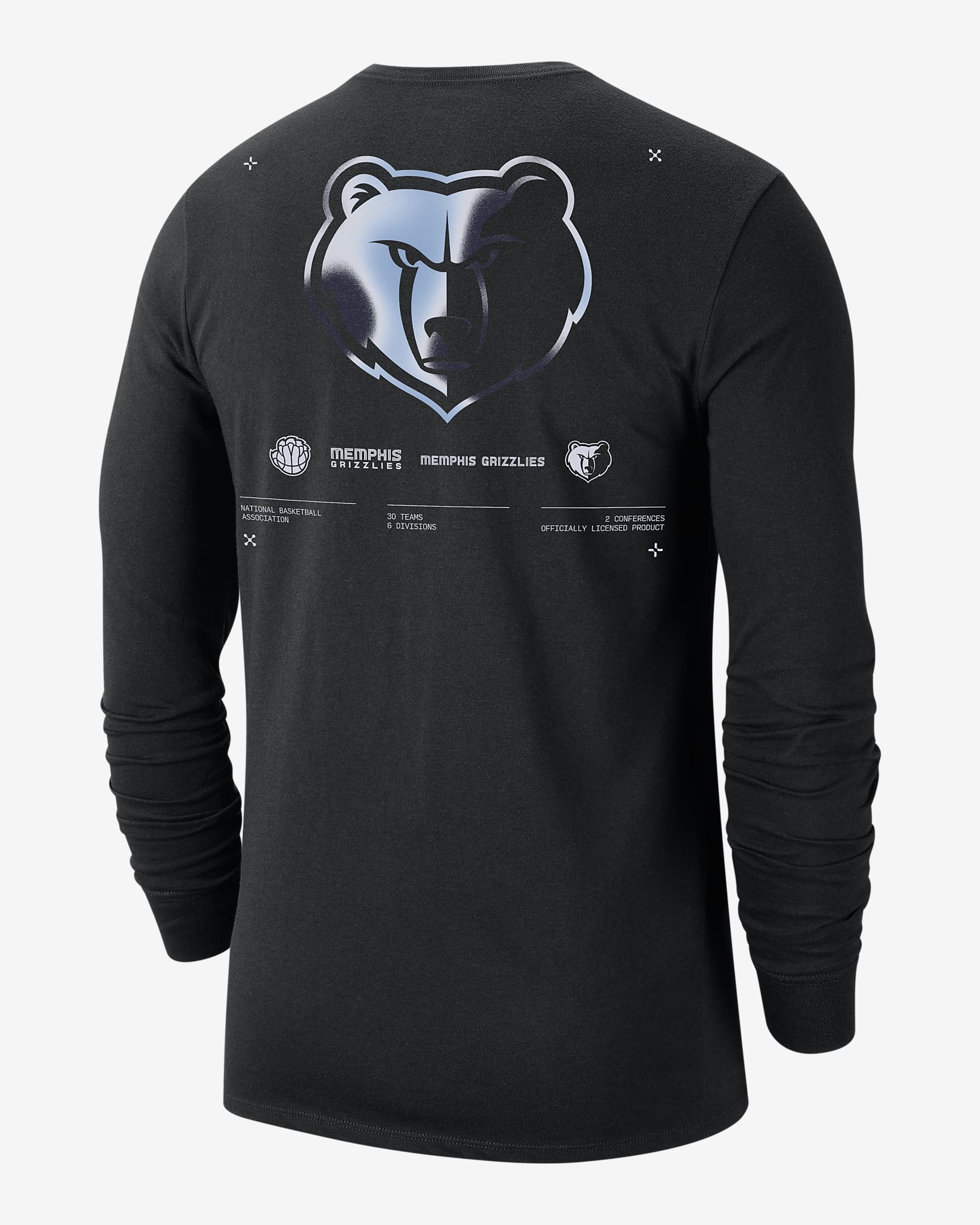 Playera De Manga Larga Nike De La Nba Para Hombre Memphis Grizzlies 