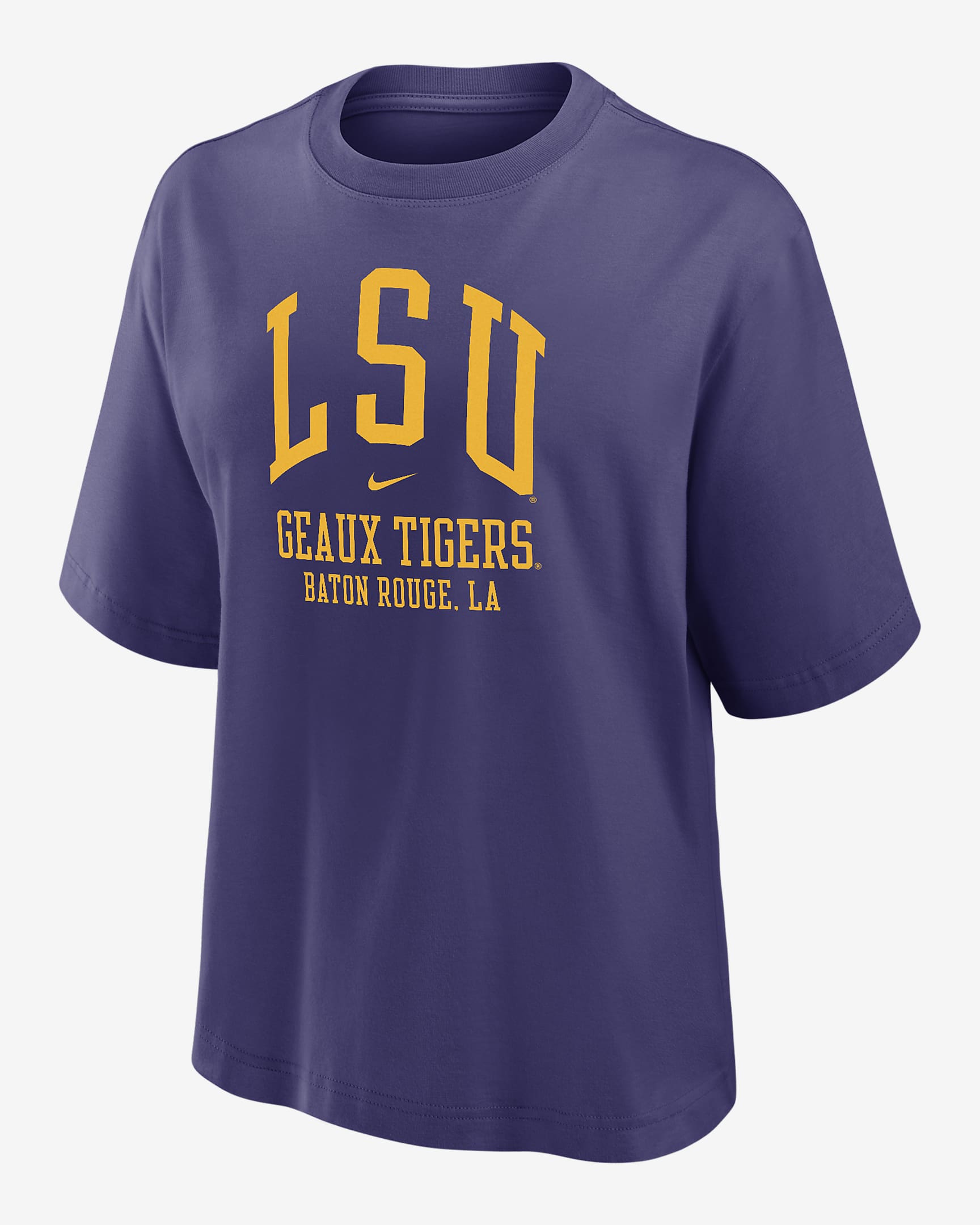 LSU Women's Nike College Boxy T-Shirt - New Orchid