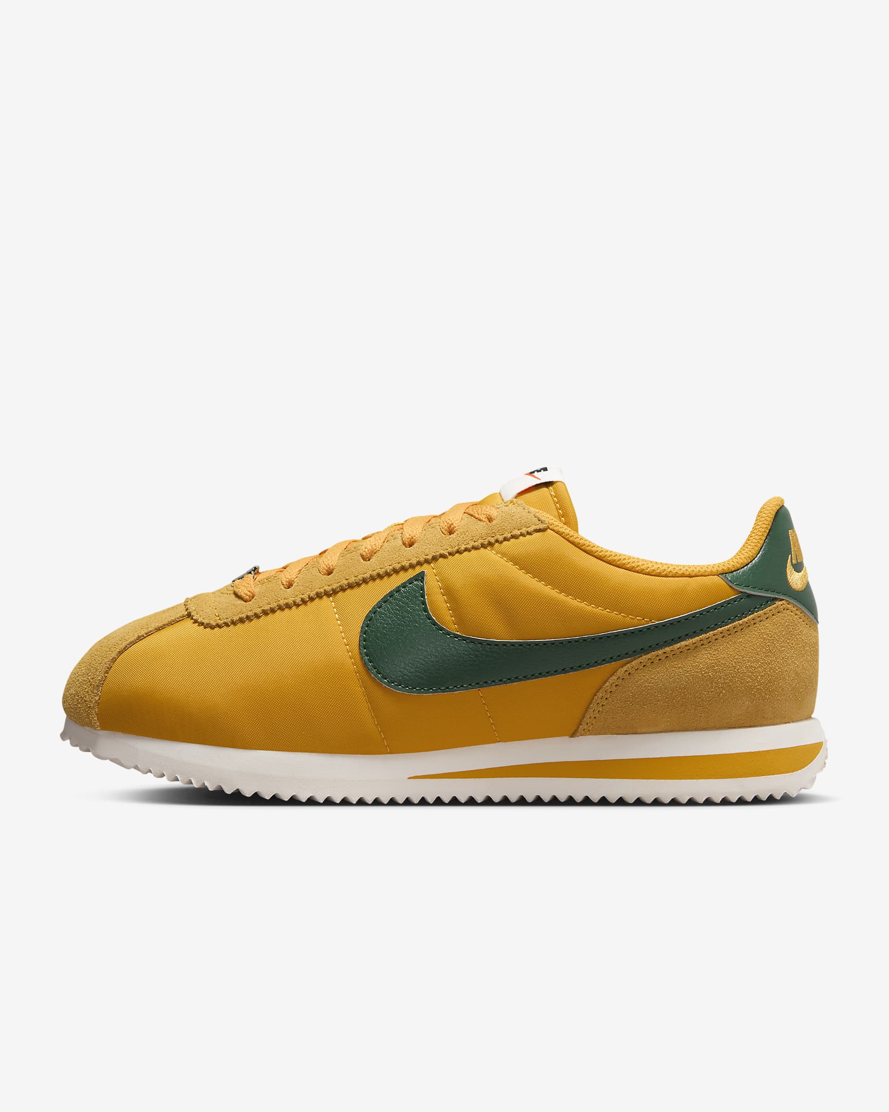 Nike Cortez Textile 鞋款 - Yellow Ochre/Safety Orange/黑色/Gorge Green