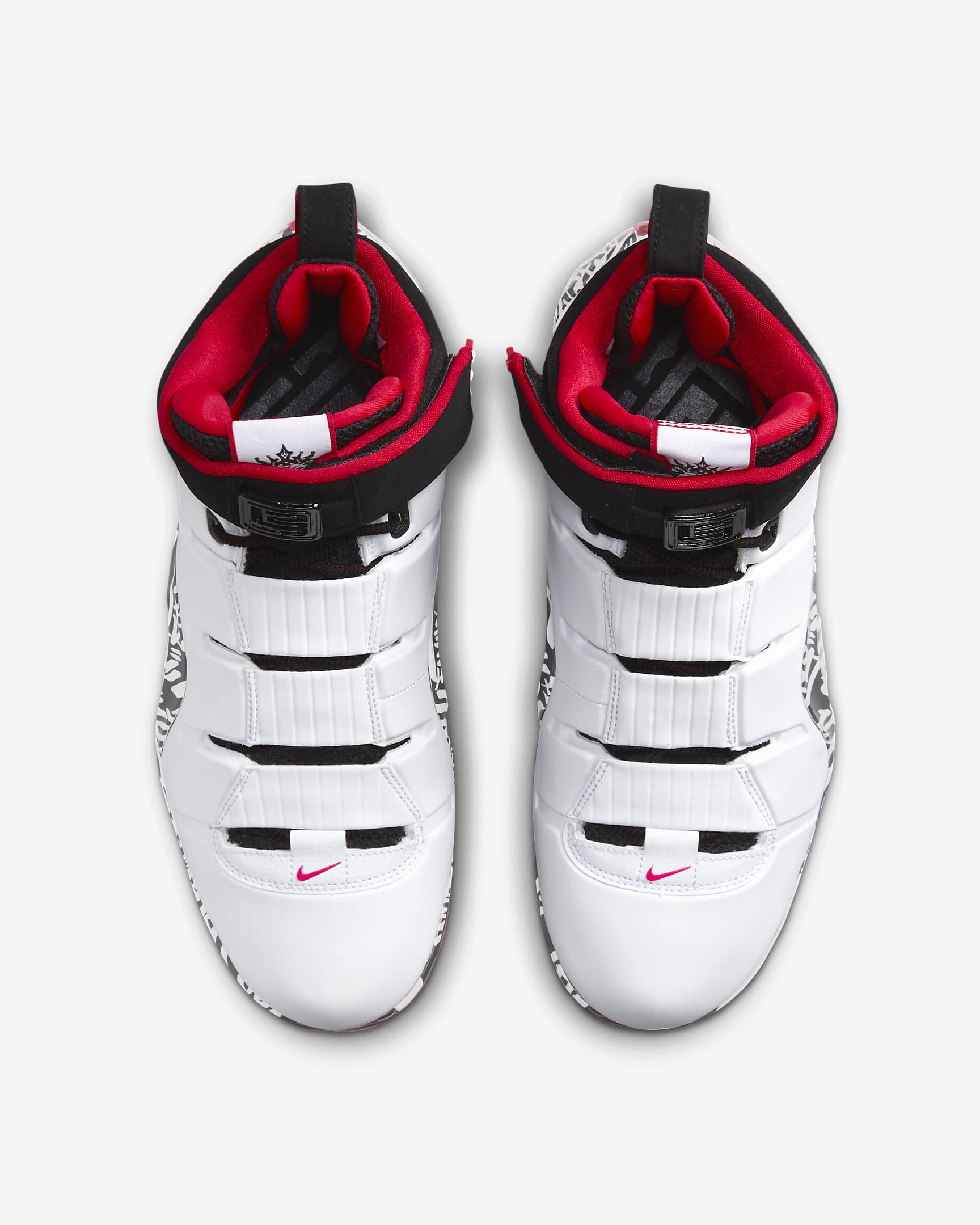 Nike Zoom LeBron 4 Men's Shoes - White/Black/University Red/White