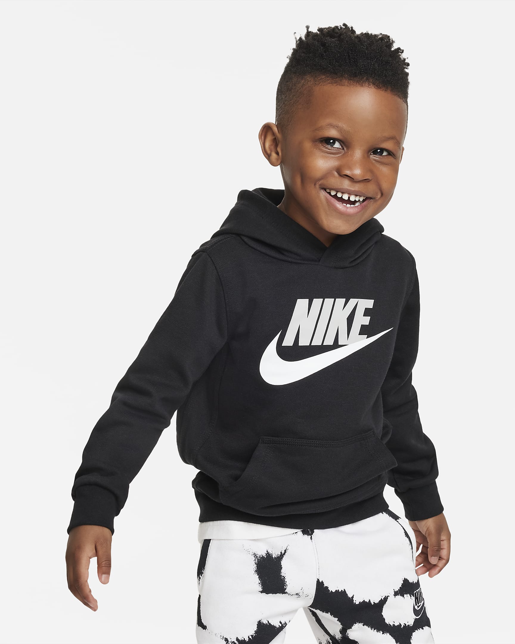 Nike Club French Terry Pullover Toddler Hoodie - Black