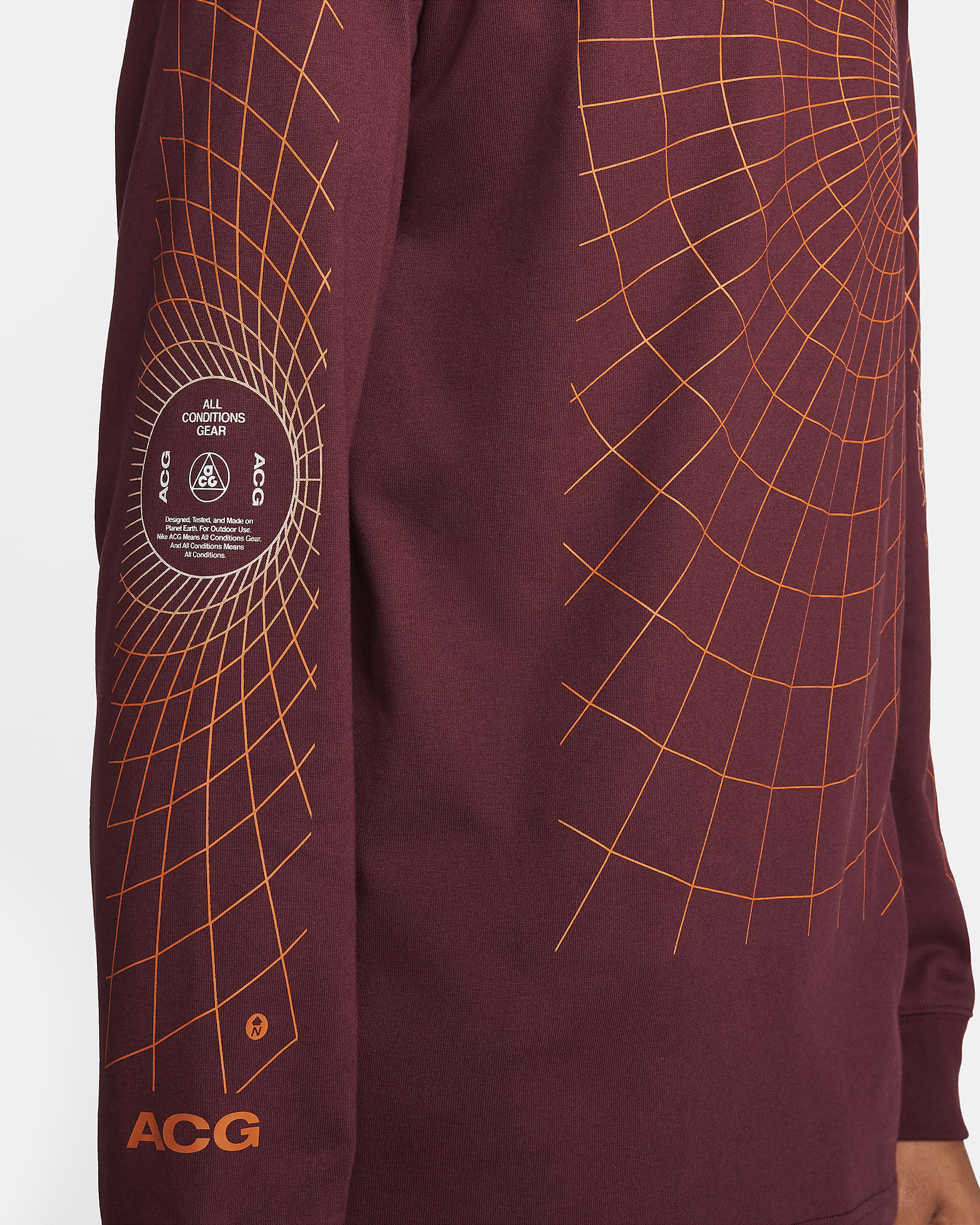 Nike ACG "Manhole" Men's Long-Sleeve T-Shirt - Night Maroon