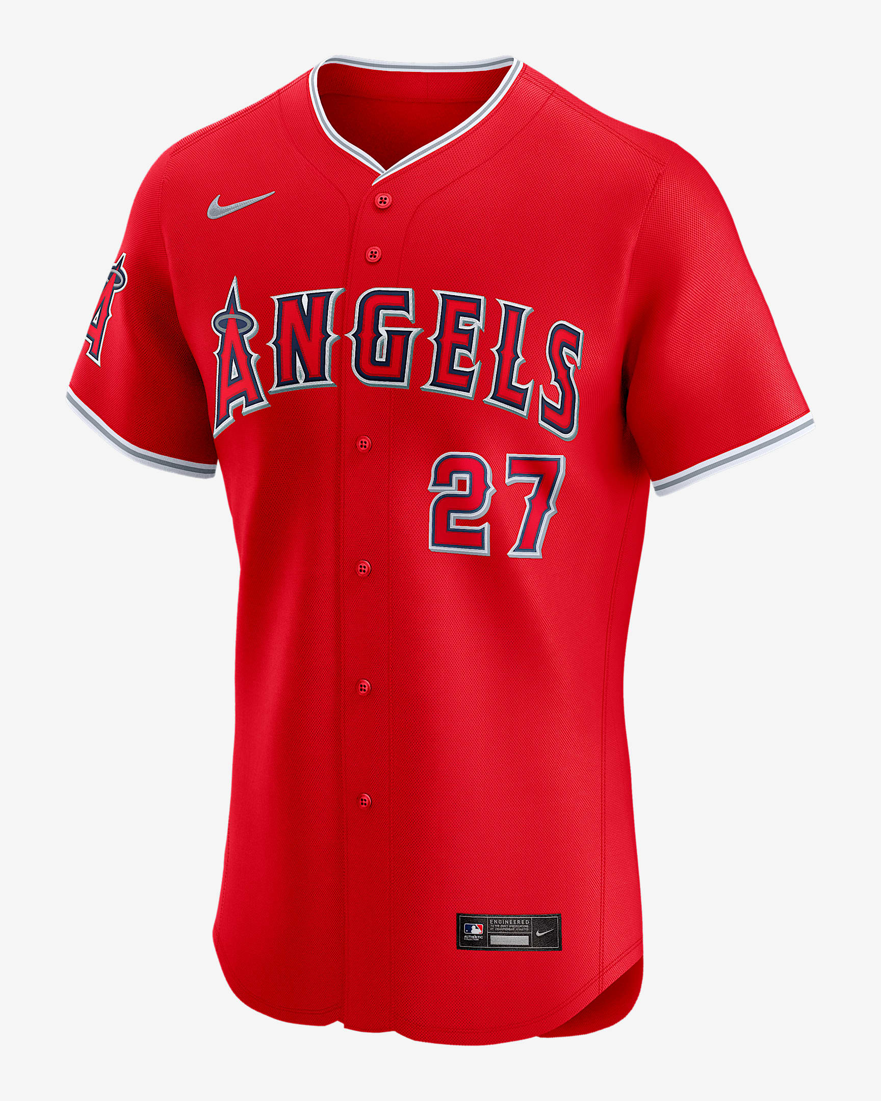 Mike Trout Los Angeles Angels Men's Nike Dri-FIT ADV MLB Elite Jersey - Red
