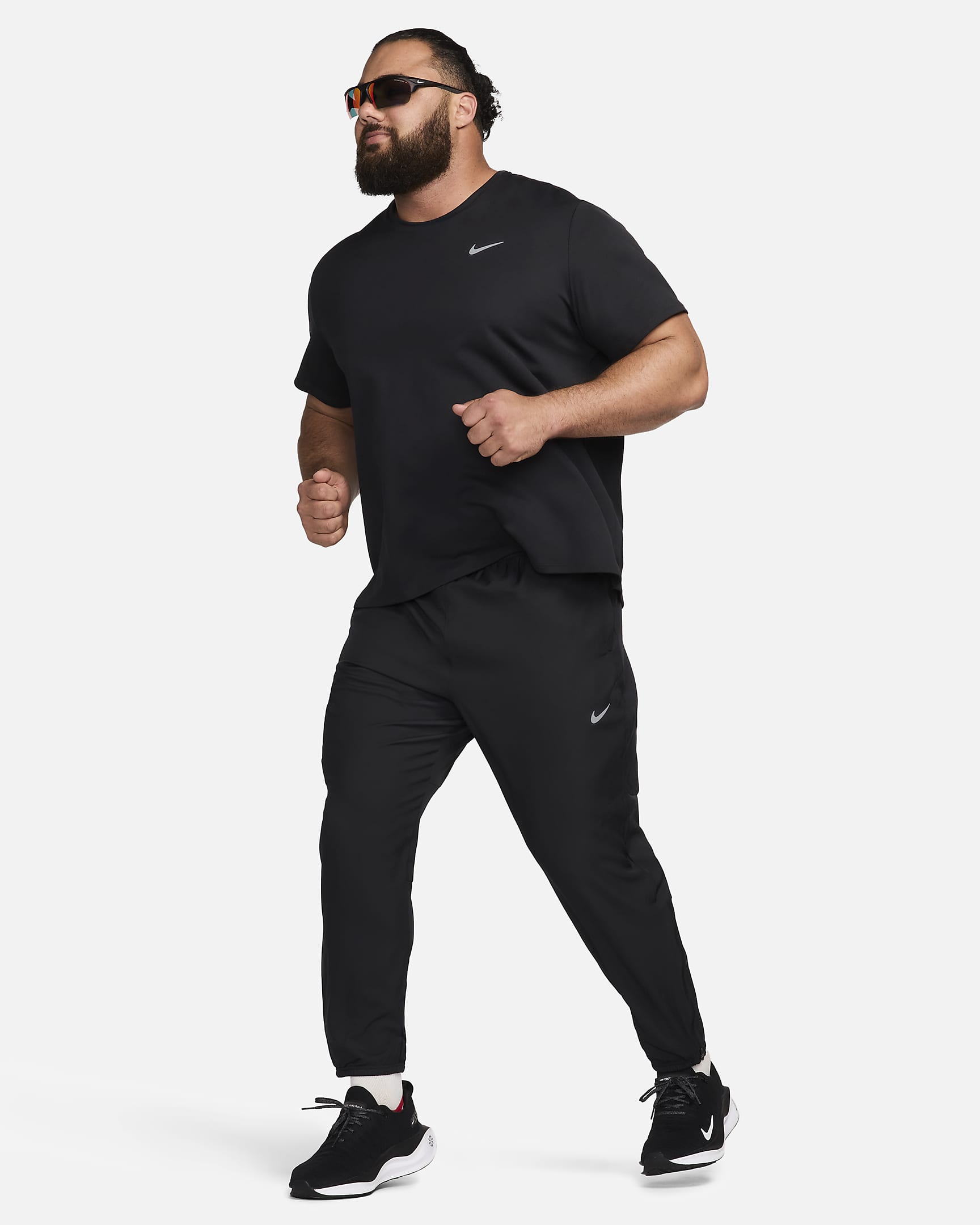 Nike Challenger Dri-FIT geweven hardloopbroek voor heren - Zwart/Zwart