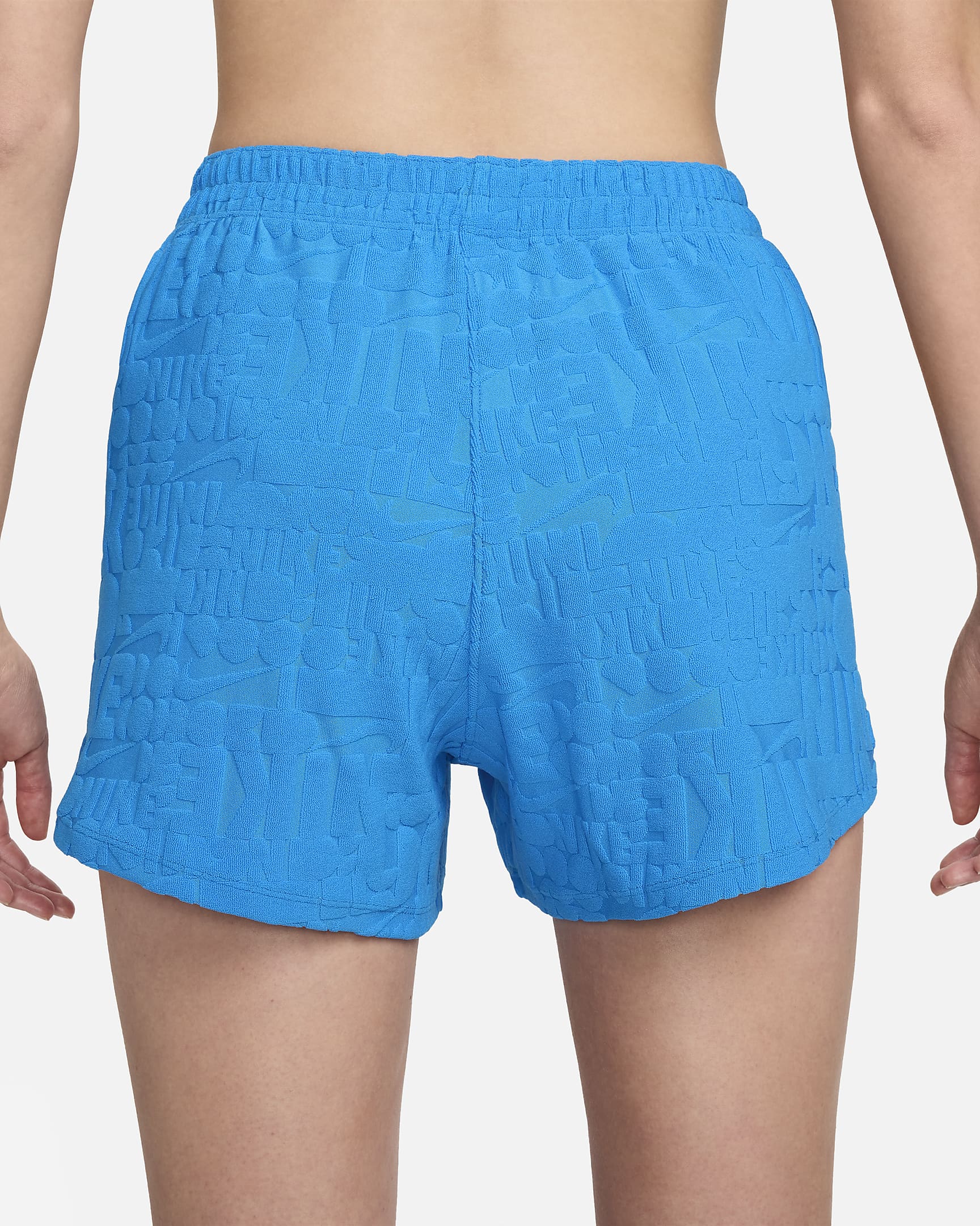 Shorts para salida de baño para mujer Nike Swim Retro Flow - Azul foto