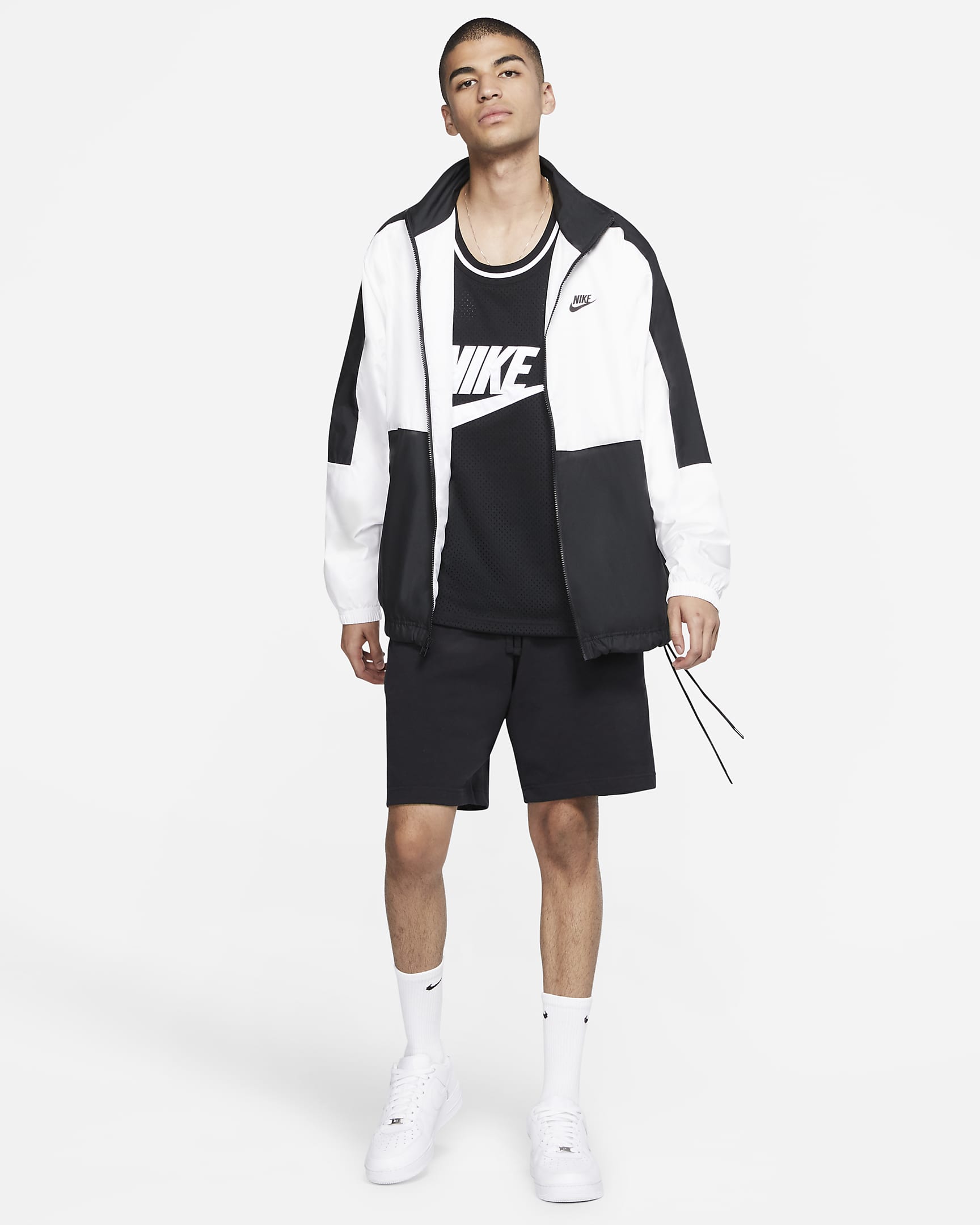 Nike Sportswear Club Herenshorts - Zwart/Wit