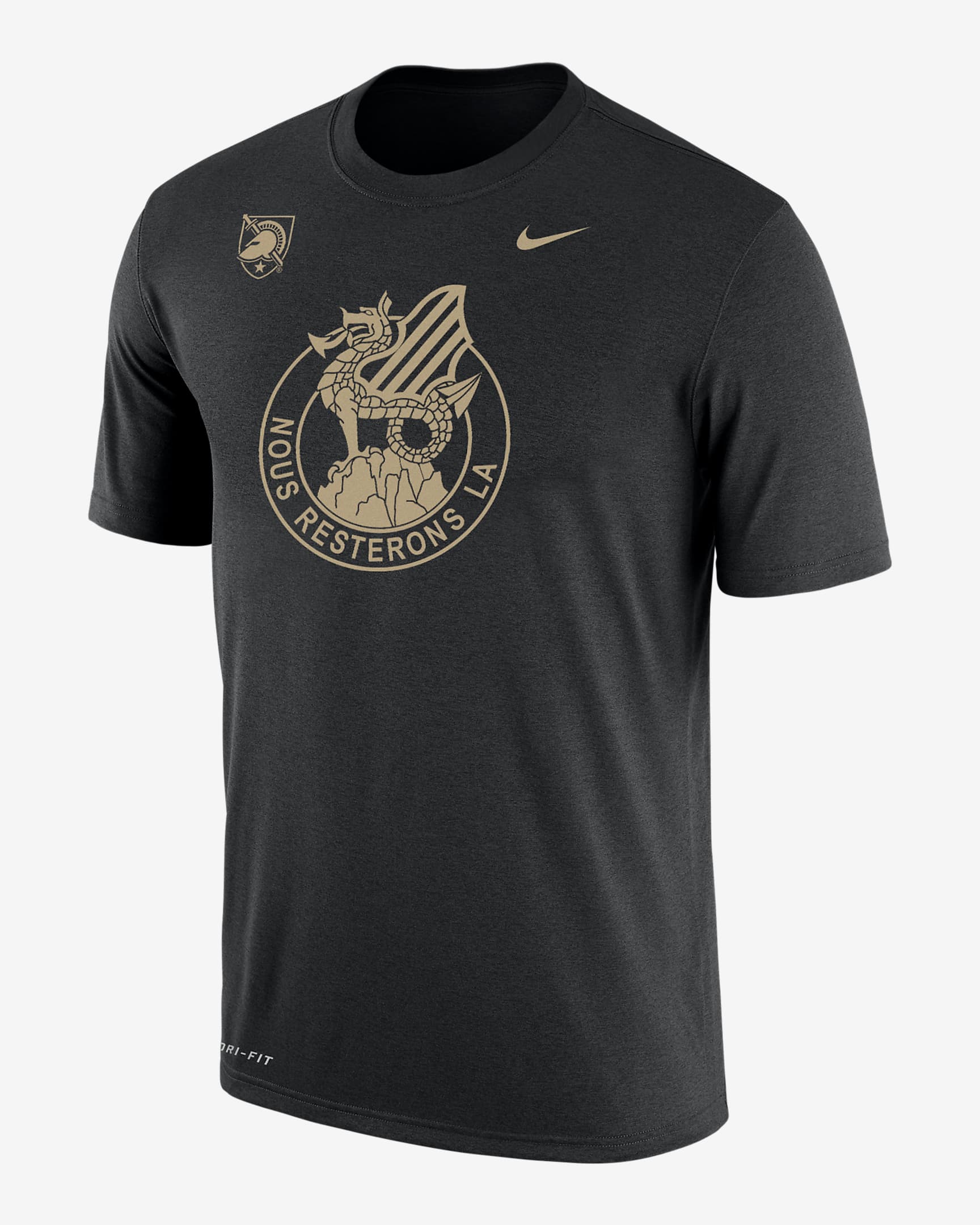 Playera universitaria Nike Dri-FIT para hombre Army. Nike.com