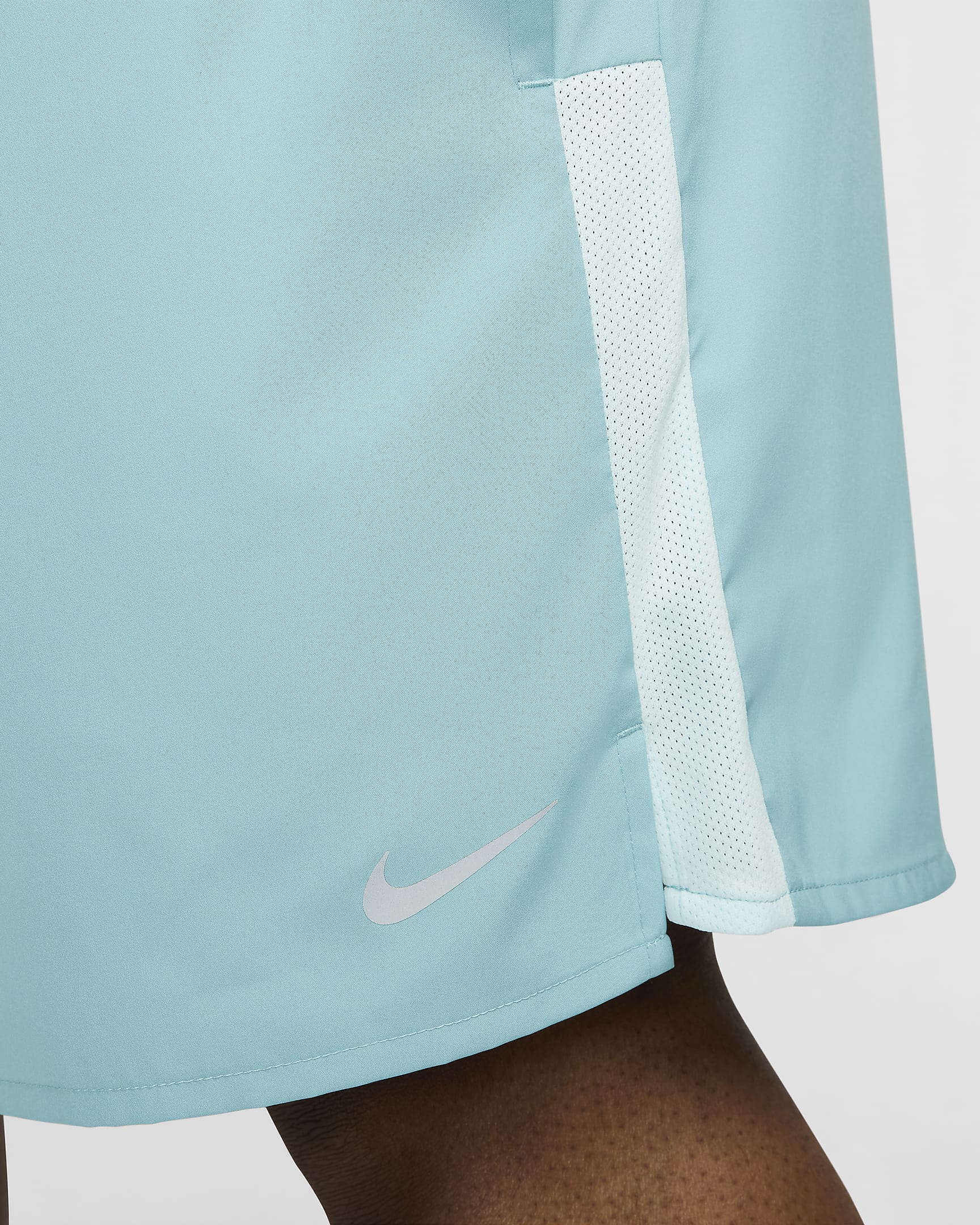 Nike Challenger Dri-FIT fôret løpeshorts til herre (18 cm) - Denim Turquoise/Glacier Blue/Svart