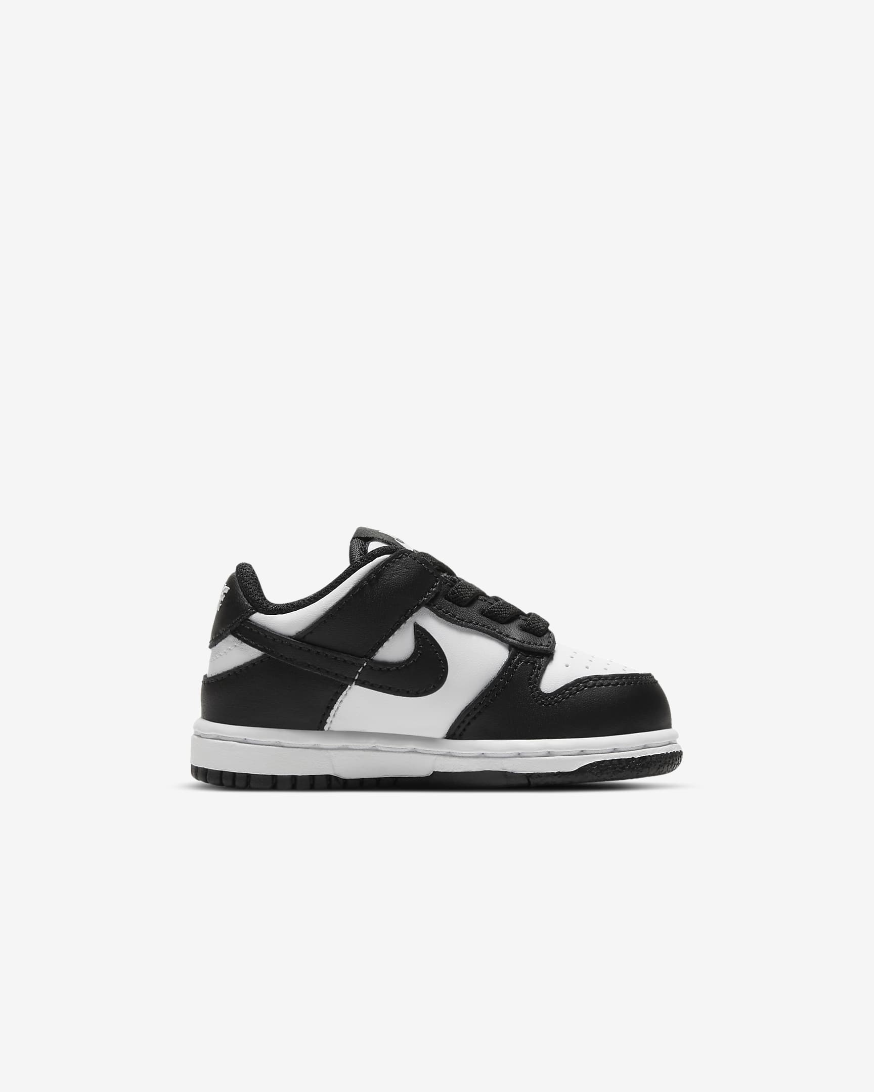 Buty dla niemowląt i maluchów Nike Dunk Low - Biel/Biel/Czerń