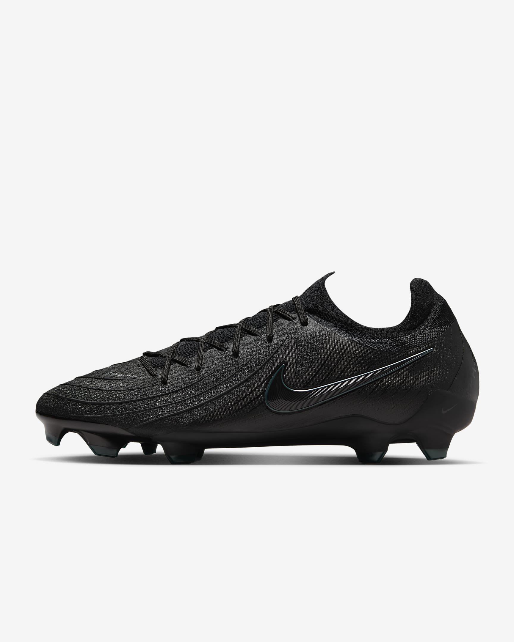 Nike Phantom GX 2 Pro FG lav fotballsko - Svart/Deep Jungle/Svart