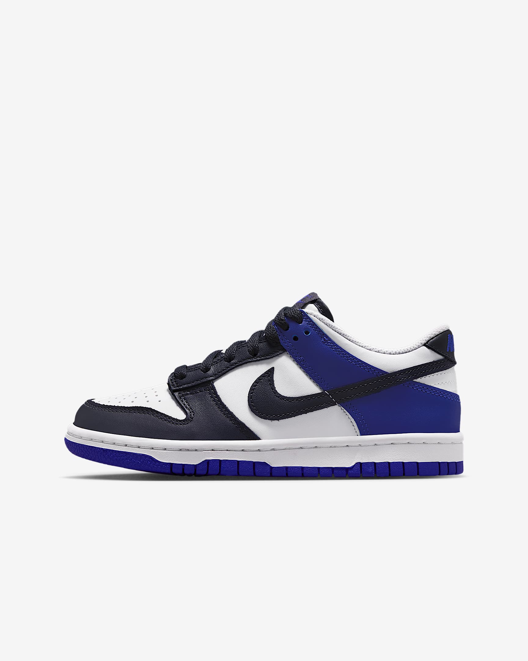 Nike Dunk Low Schuh für ältere Kinder - Weiß/Deep Night/Dark Smoke Grey