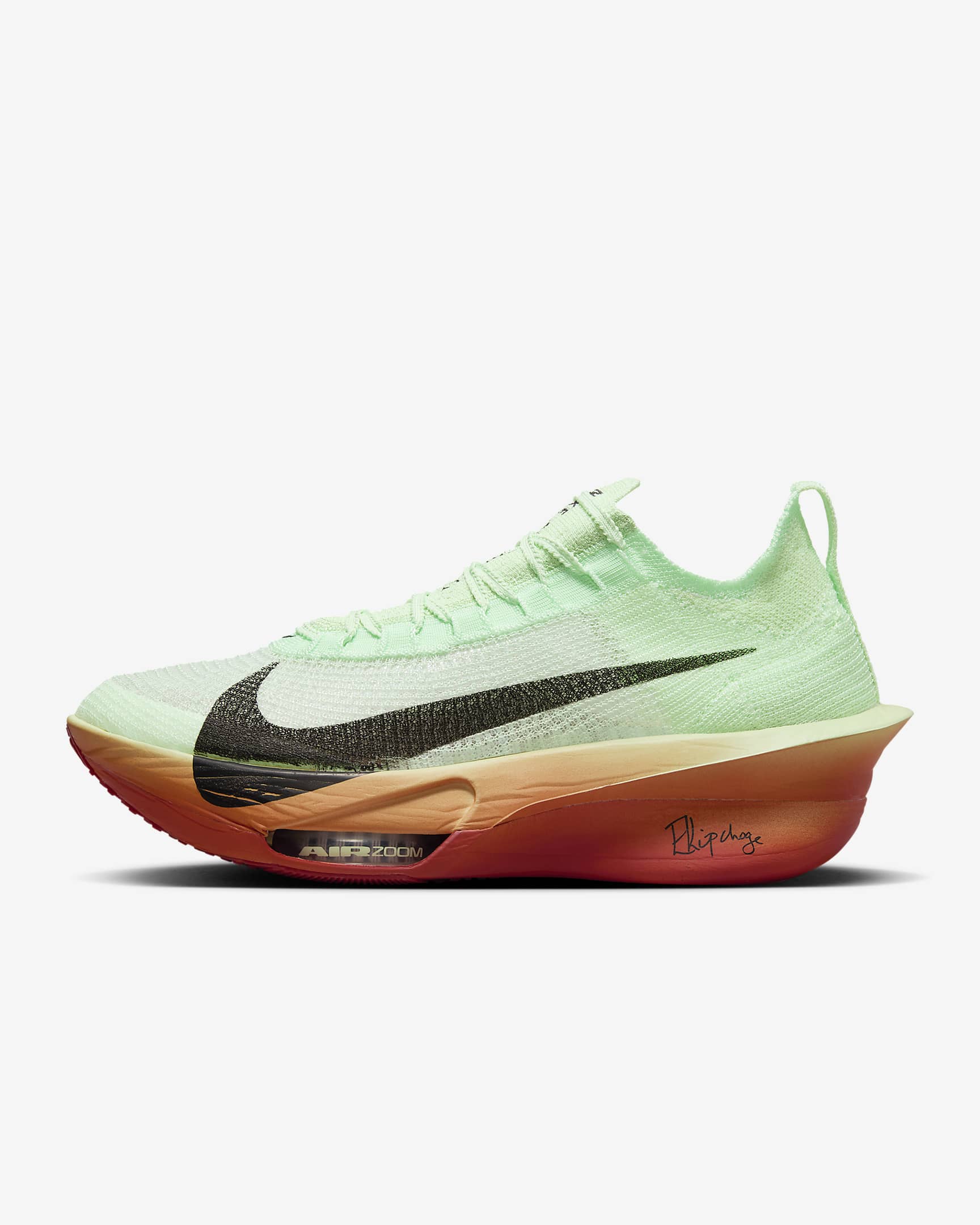 Nike Alphafly 3 "Eliud Kipchoge" Men's Road Racing Shoes - Vapor Green/Dragon Red/Stadium Green/Black