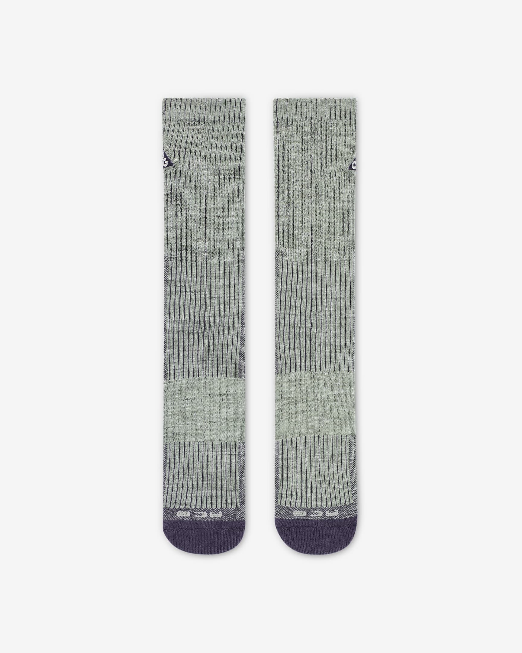 Nike ACG Everyday Cushioned Crew Socks (1 Pair) - Jade Horizon/Dark Raisin/Seafoam/Light Orewood Brown