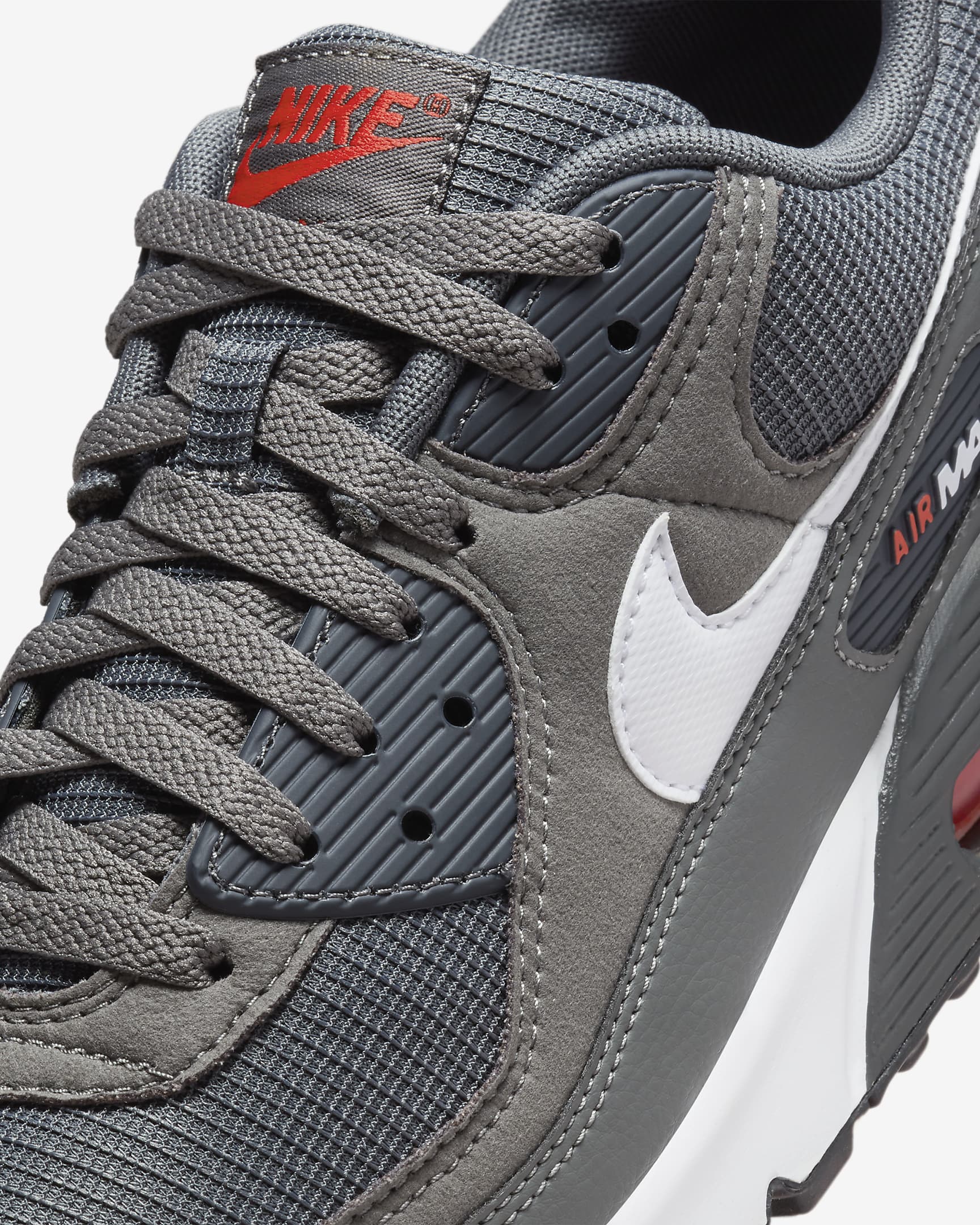 Nike Air Max 90 Zapatillas - Hombre - Iron Grey/University Red/Anthracite/Blanco