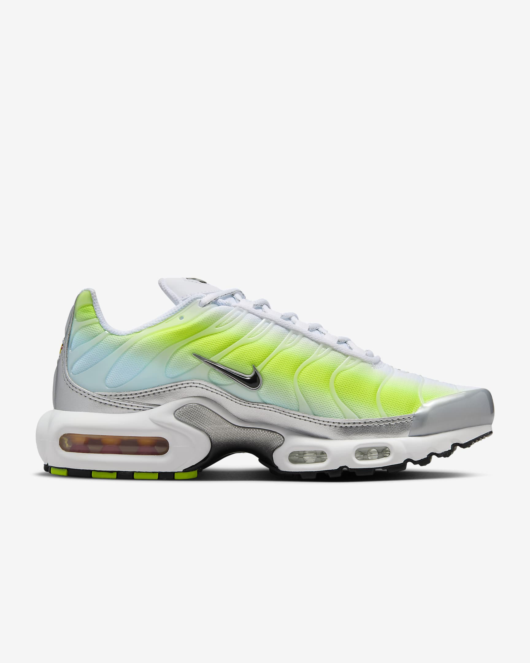 Nike Air Max Plus-sko til kvinder - hvid/Cyber/Glacier Blue/sort