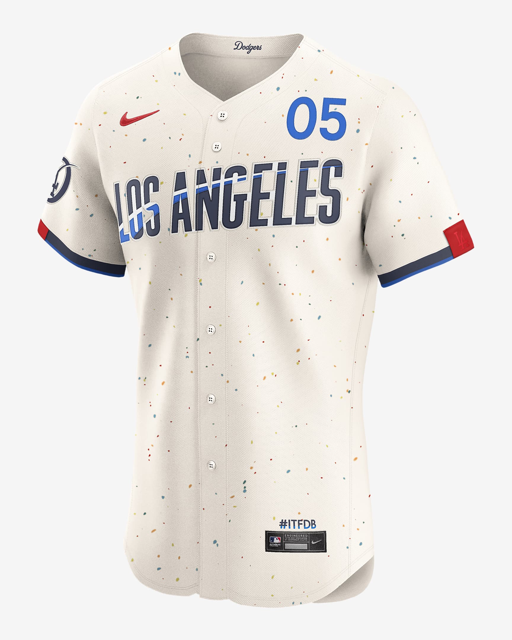 Freddie Freeman Los Angeles Dodgers City Connect Men's Nike Dri-FIT ADV MLB Elite Jersey - Cream