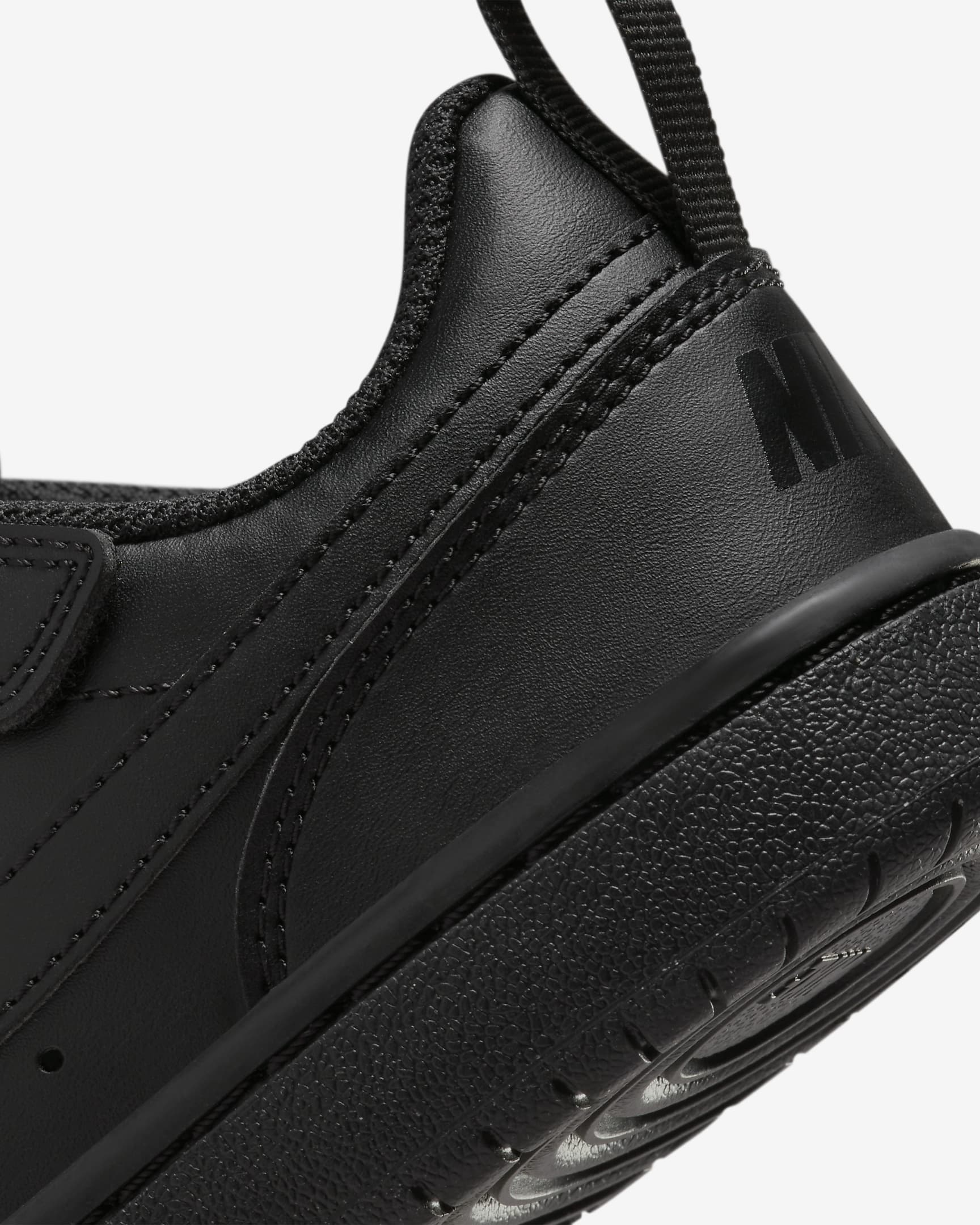 Nike Court Borough Low Recraft Schuh für jüngere Kinder - Schwarz/Schwarz/Schwarz