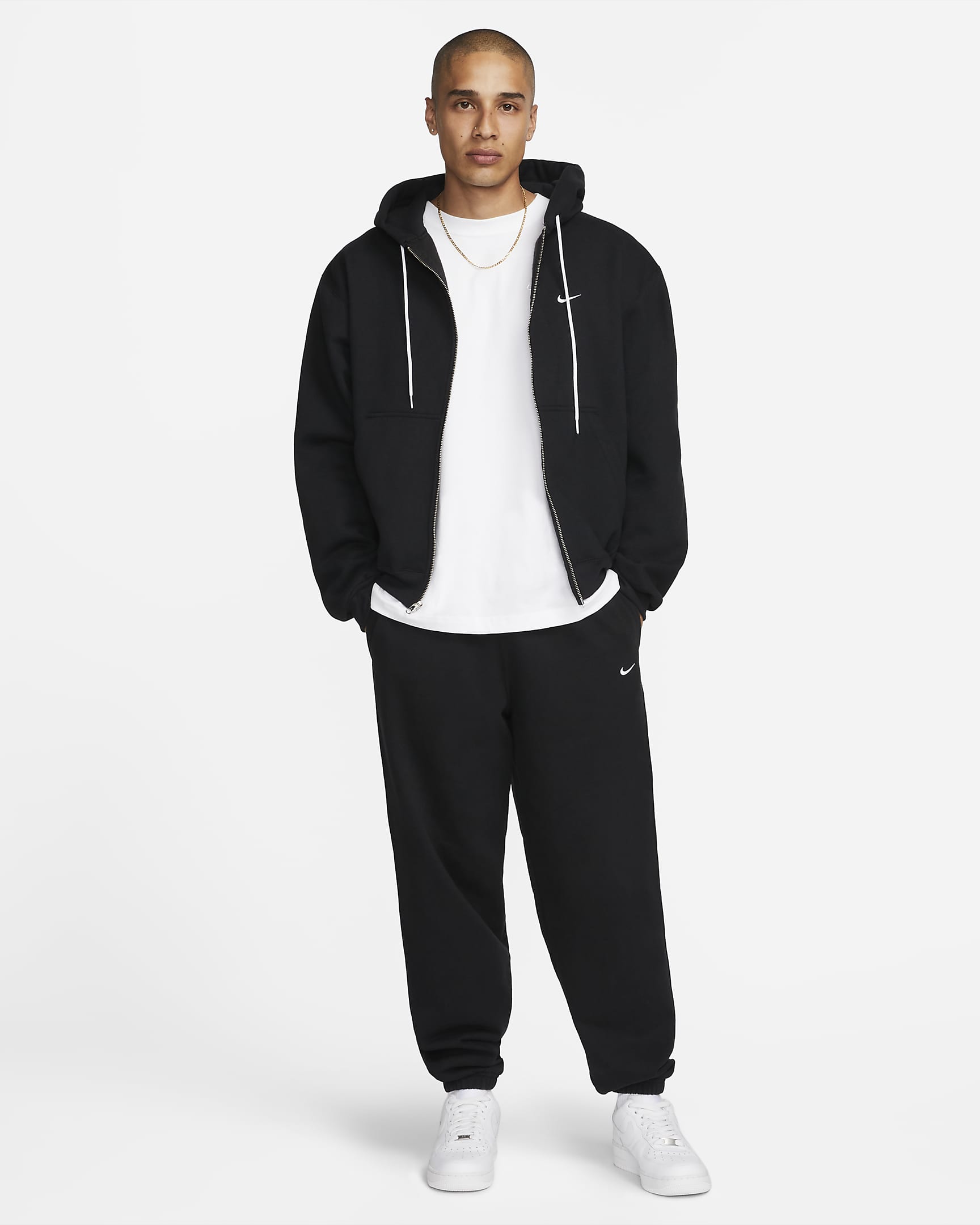 Nike "Made in the USA" Men's Full-Zip Hoodie - Black/White