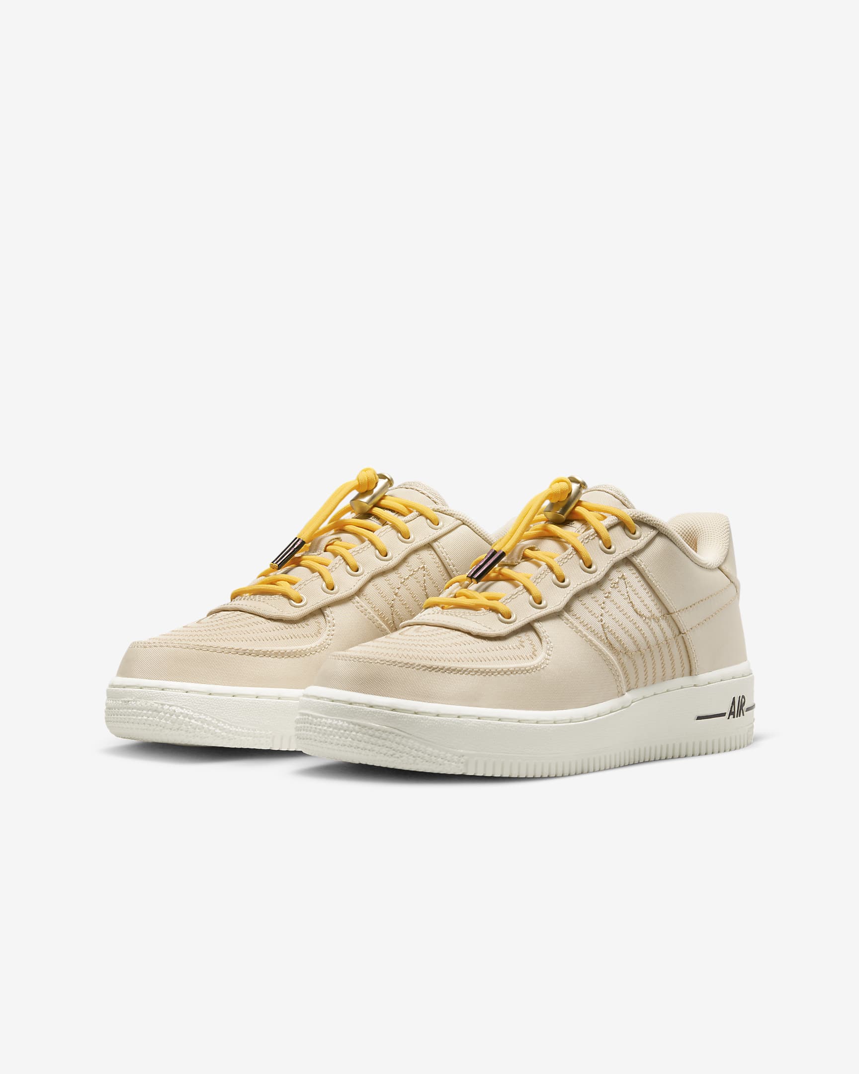 Nike Air Force 1 LV8 3 Older Kids' Shoes - Sand Drift/Citron Pulse/Hemp/Sail