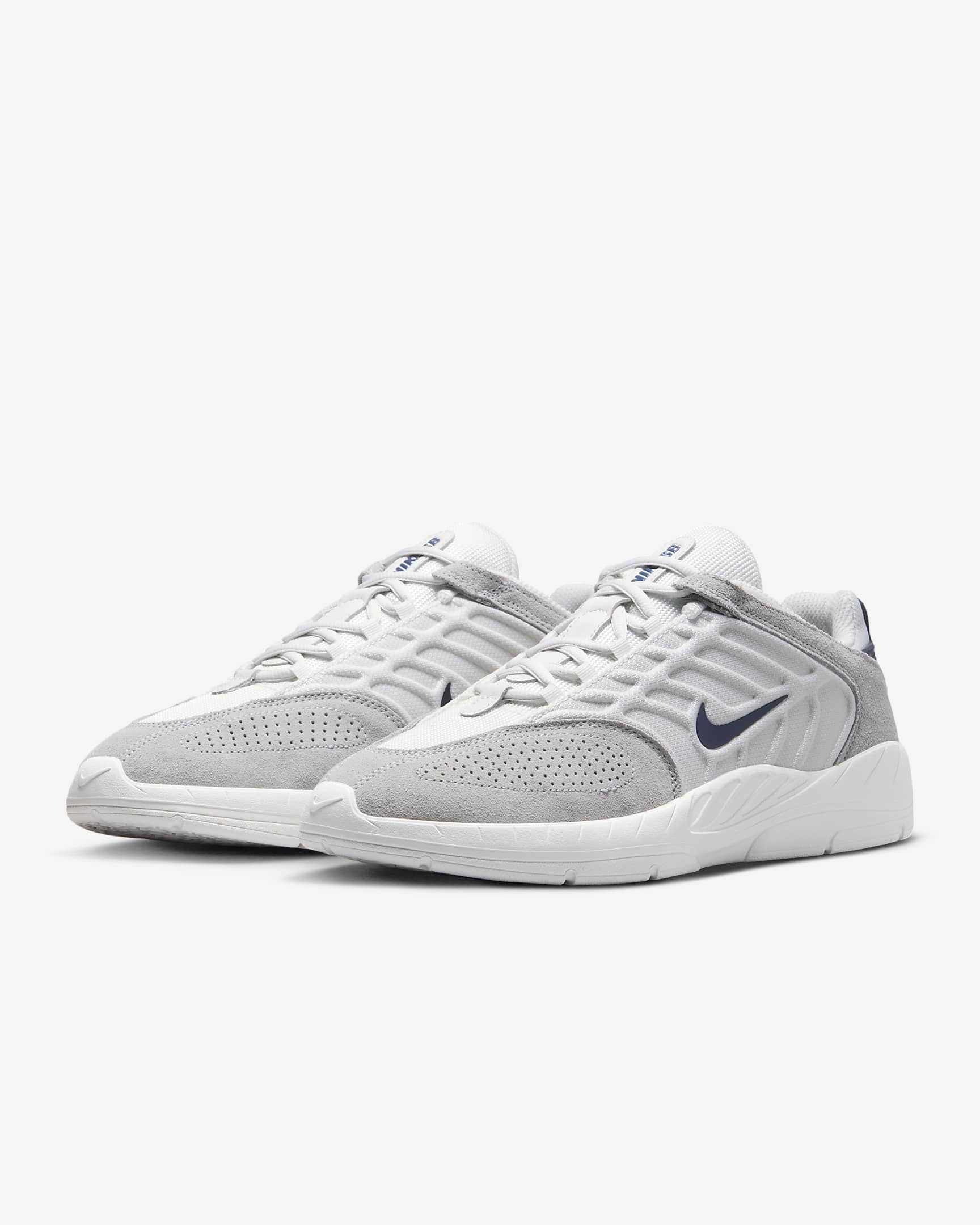 Nike SB Vertebrae Sabatilles - Home - Platinum Tint/Wolf Grey/Summit White/Midnight Navy