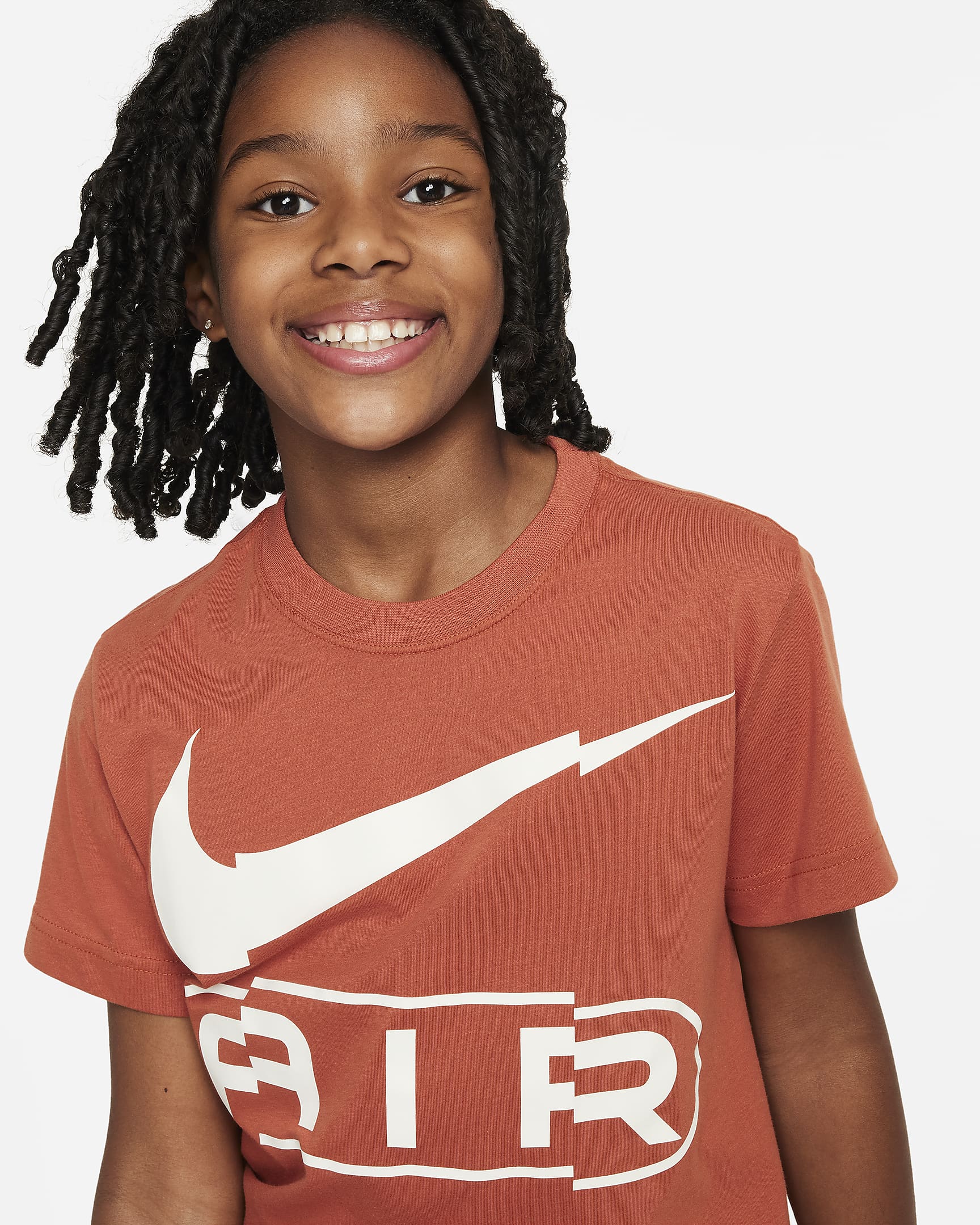 Nike Sportswear Older Kids' (Girls') T-Shirt - Burnt Sunrise