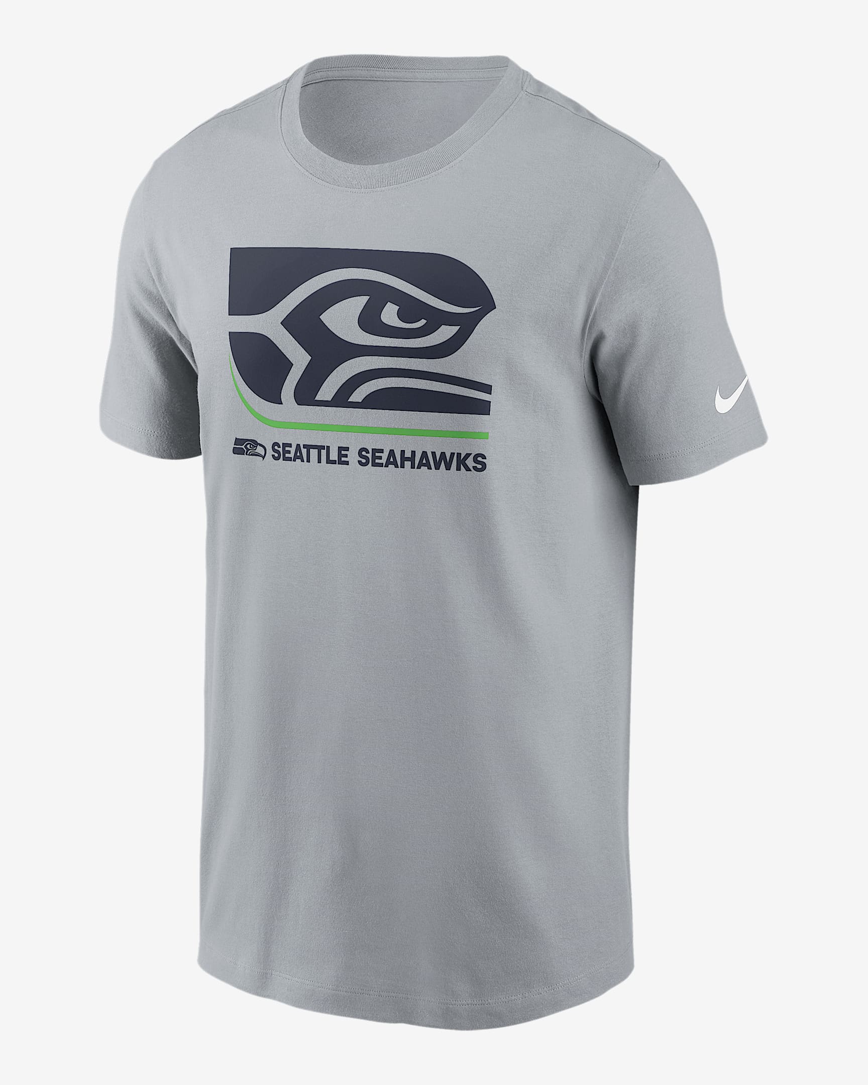 Playera Nike de la NFL para hombre Seattle Seahawks Lockup Essential - Gris