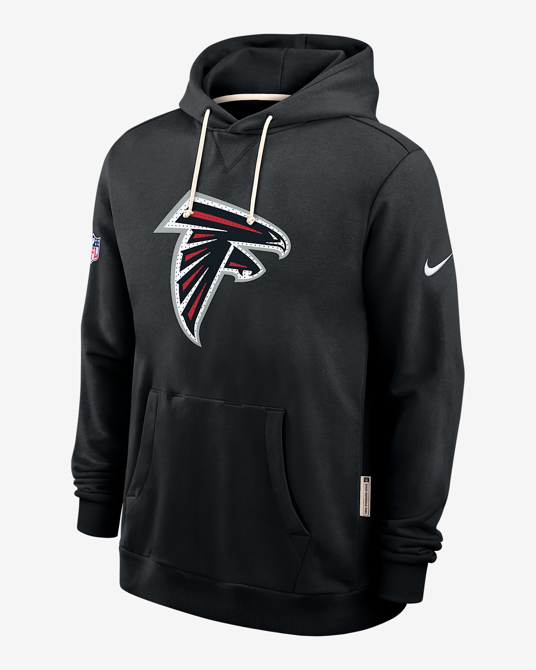 Atlanta Falcons Initial Home Sideline Men's Nike Dri-FIT NFL Pullover Hoodie - Black