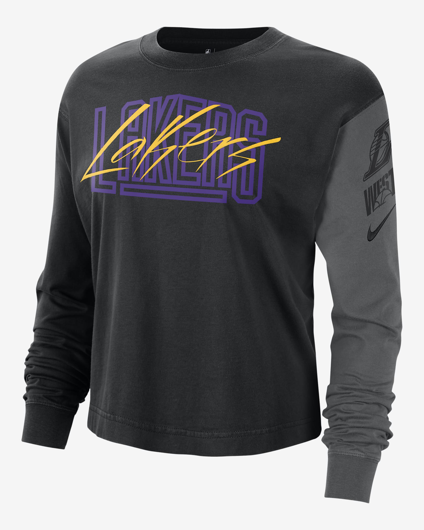lakers long sleeve dri fit