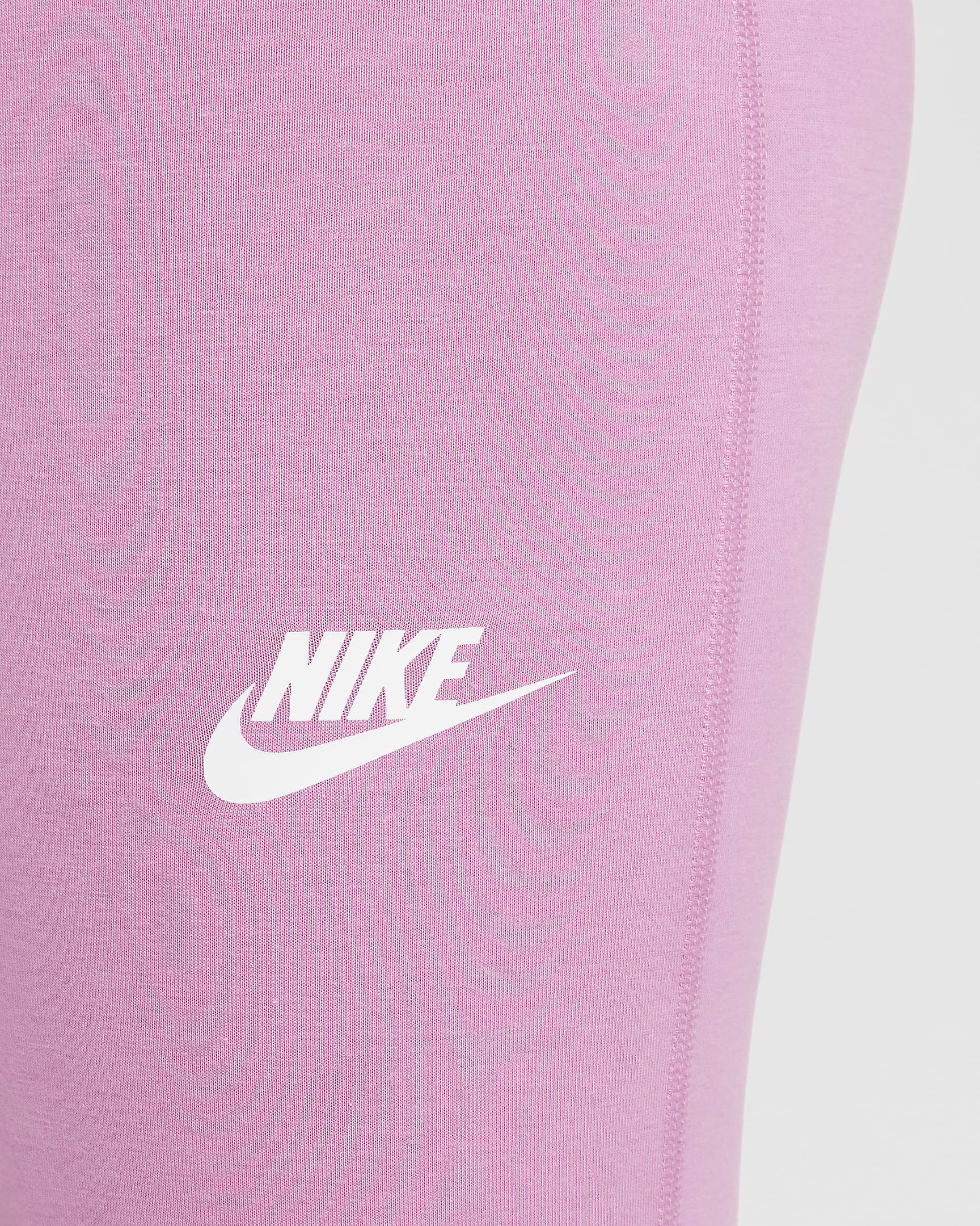 Dívčí zvonové legíny Nike Sportswear Classic s vysokým pasem - Magic Flamingo/Bílá