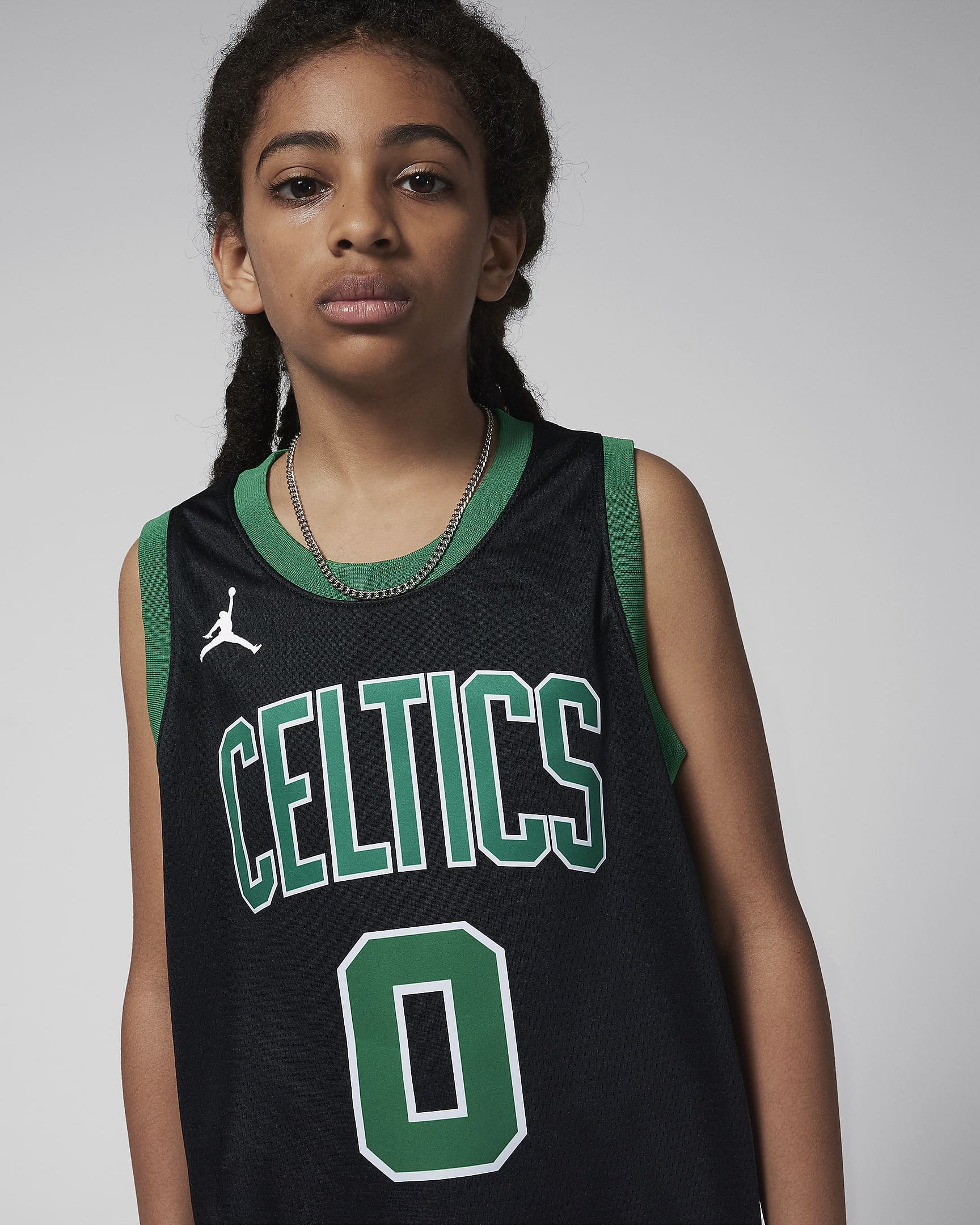 Boston Celtics Statement Edition Nike Dri-FIT Swingman Trikot für ältere Kinder - Schwarz