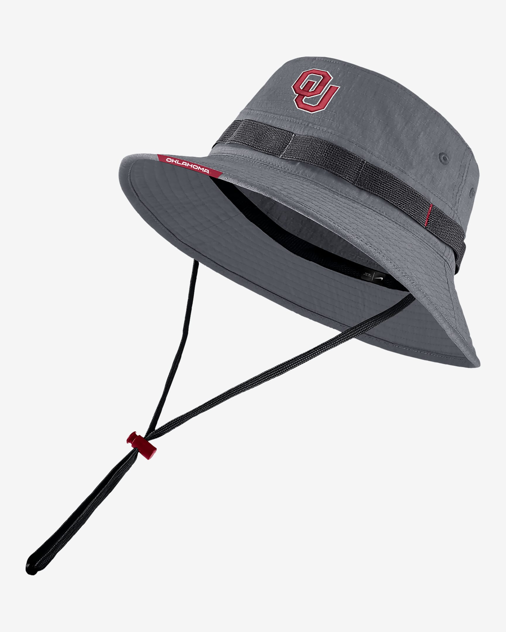 Oklahoma Nike College Boonie Bucket Hat - Flint Grey