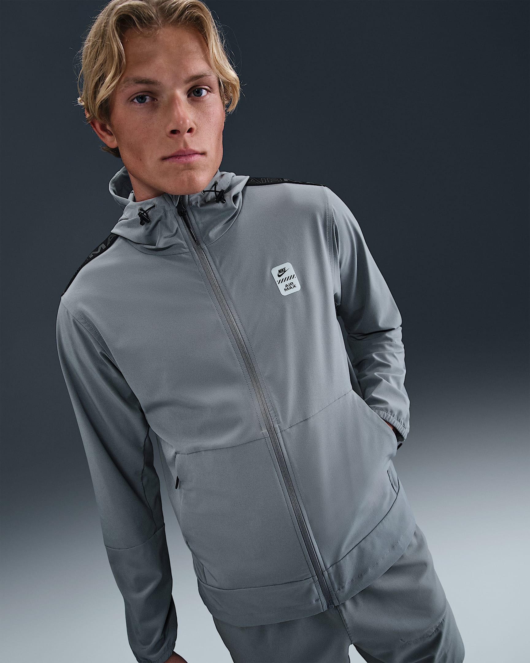 Nike Air Max Men's Woven Jacket - Cool Grey