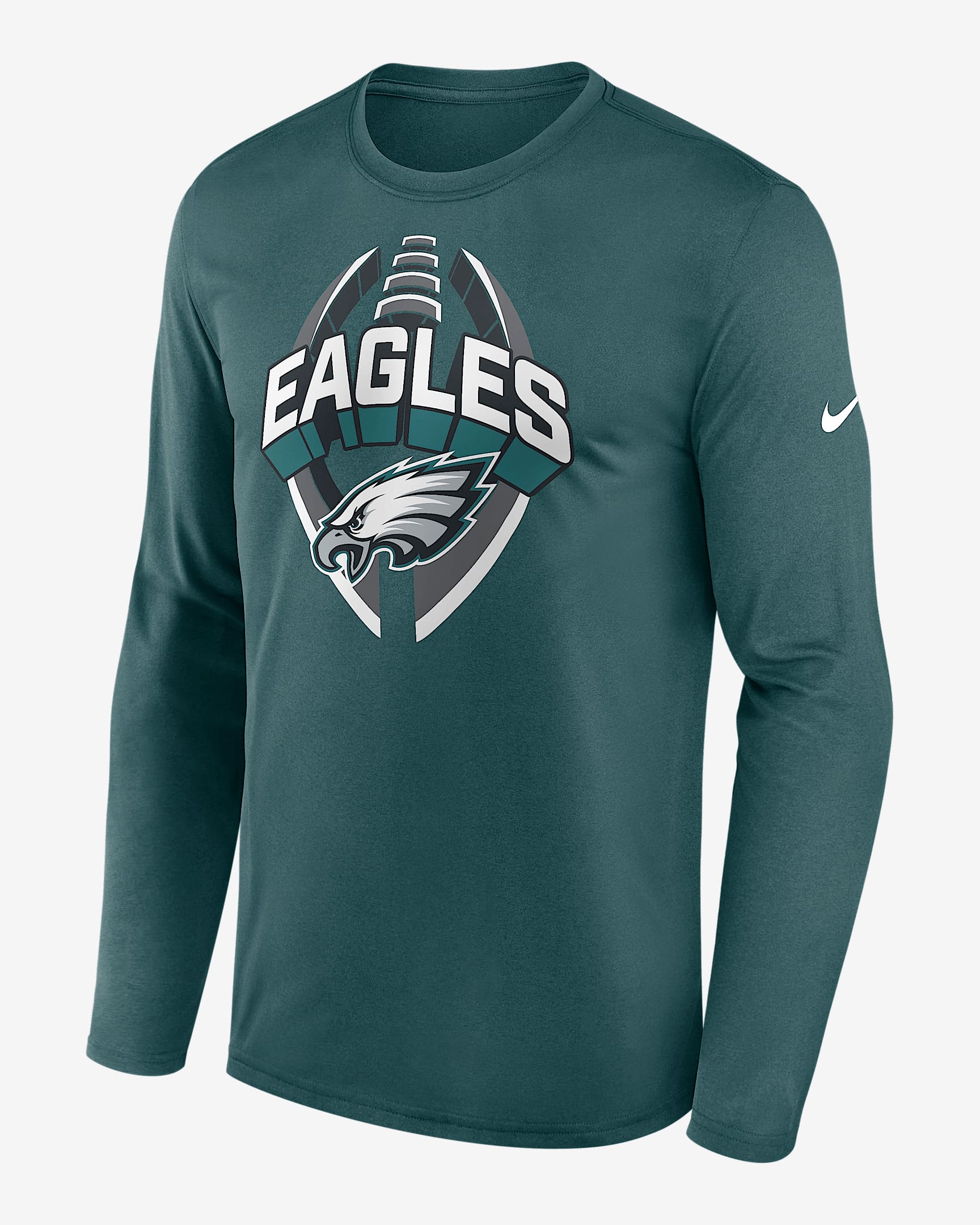 Philadelphia Eagles Legend Icon Men's Nike Dri-FIT NFL Long-Sleeve T-Shirt - Teal