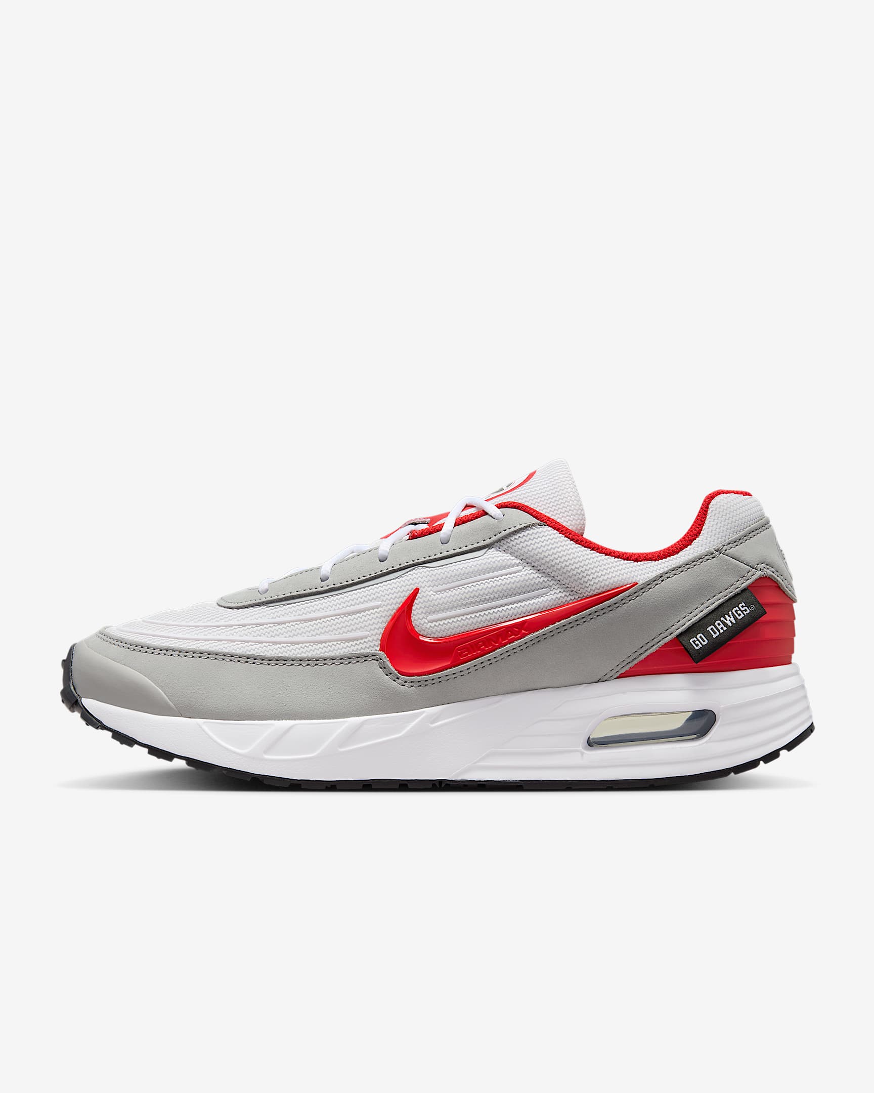 Nike College Air Max Verse (Georgia) Men's Shoes - White/Light Smoke Grey/University Red