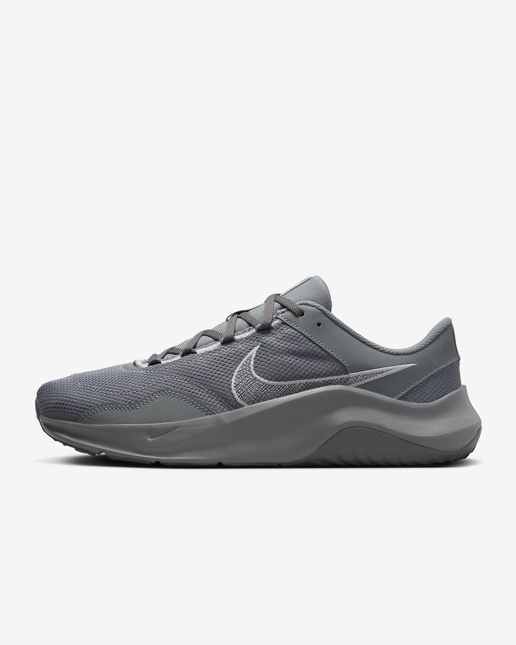 Nike Legend Essential 3 Next Nature Men's Workout Shoes - Smoke Grey/Monarch/Light Smoke Grey