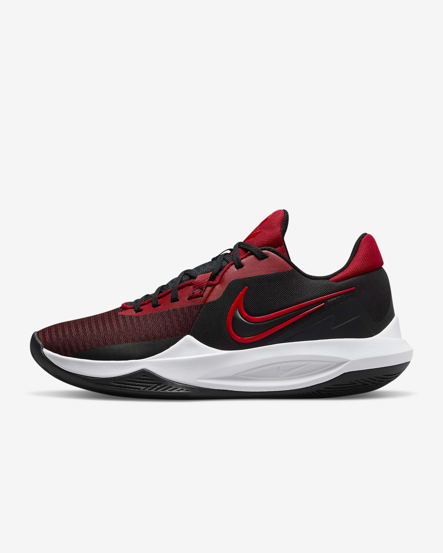 Nike Precision 6 Basketball Shoes - Black/Gym Red/University Red