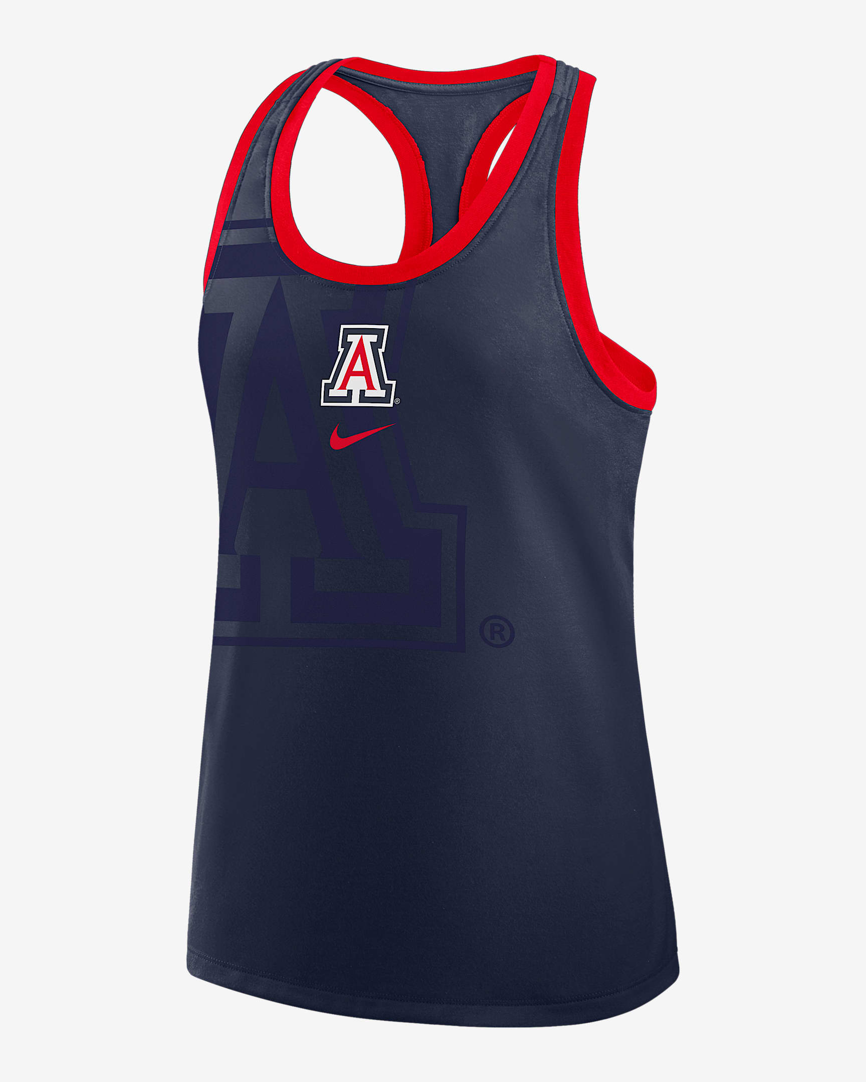 Camiseta de tirantes universitaria Nike con espalda deportiva para mujer Arizona Primetime Shadow - Azul marino