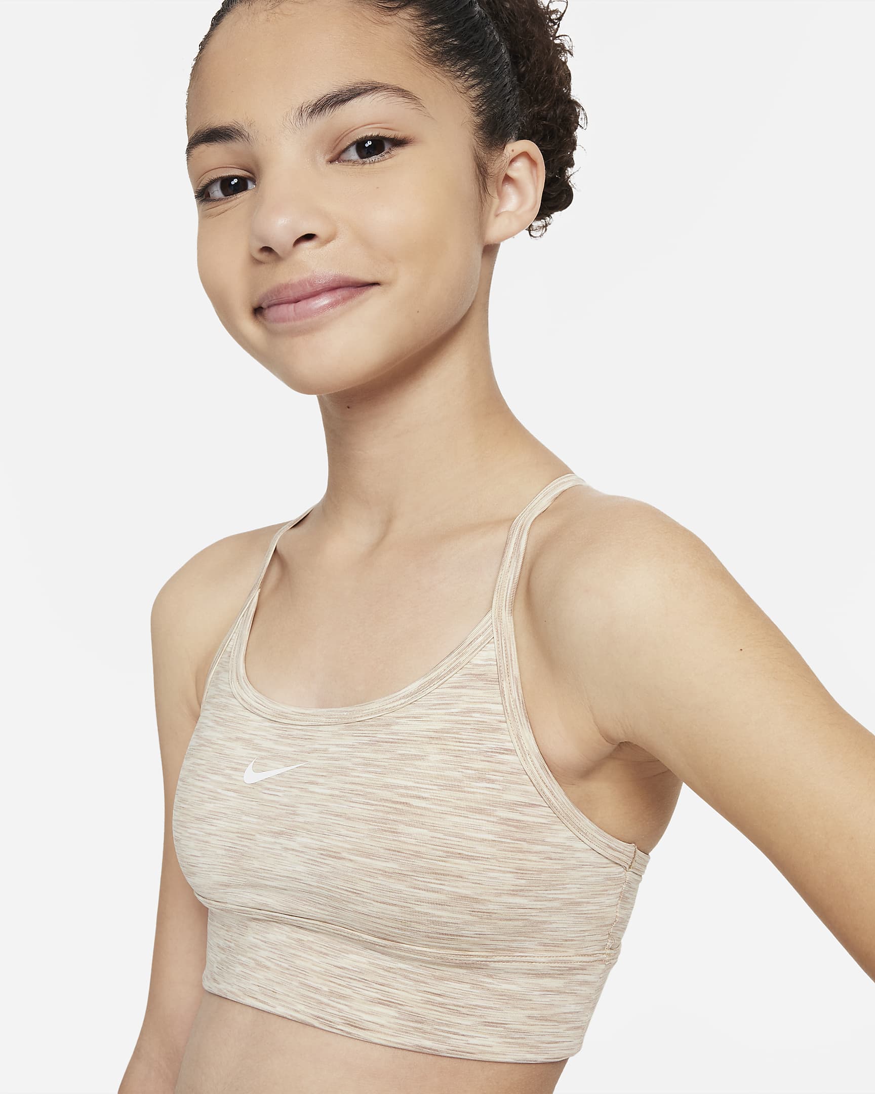 Nike Dri-FIT Indy Older Kids' (Girls') Sports Bra. Nike LU