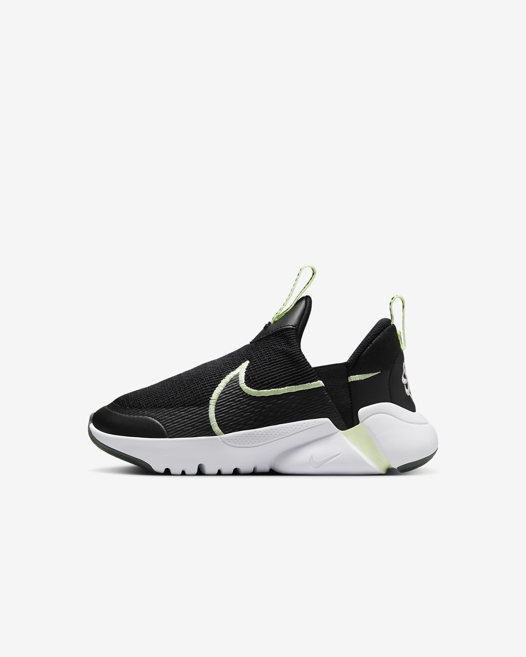 Nike Flex Plus 2 Younger Kids' Shoes - Black/Vintage Green/White/Barely Volt