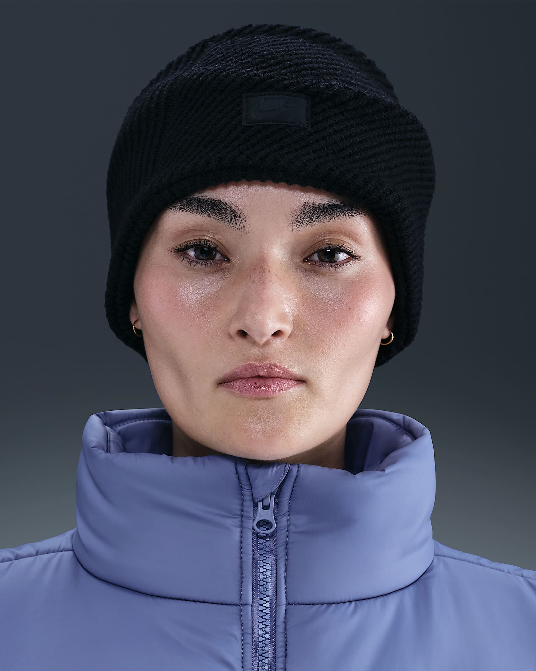 Banda para la cabeza de tejido Knit Nike City - Negro