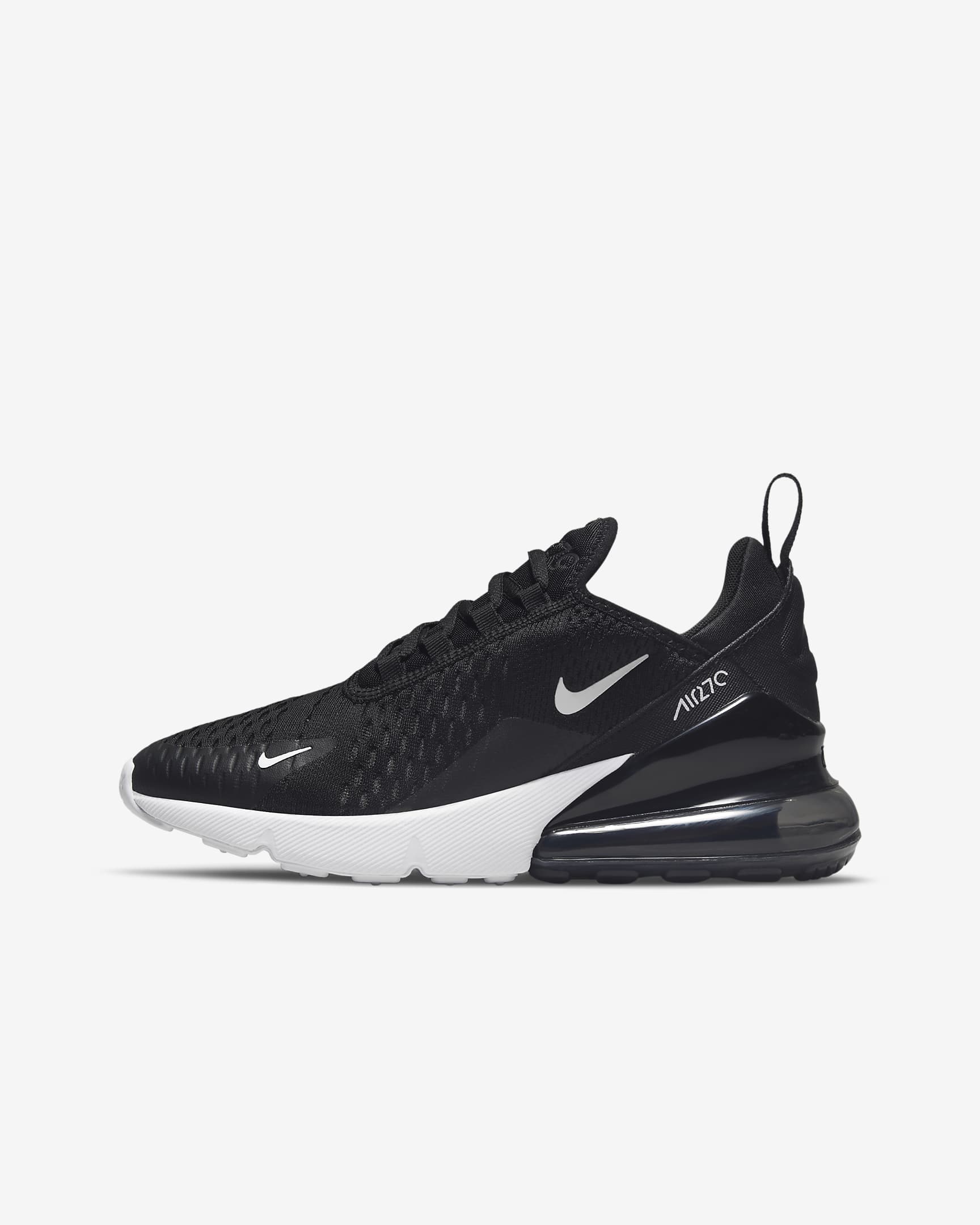 Bota Nike Air Max 270 pro větší děti - Černá/Anthracite/Bílá