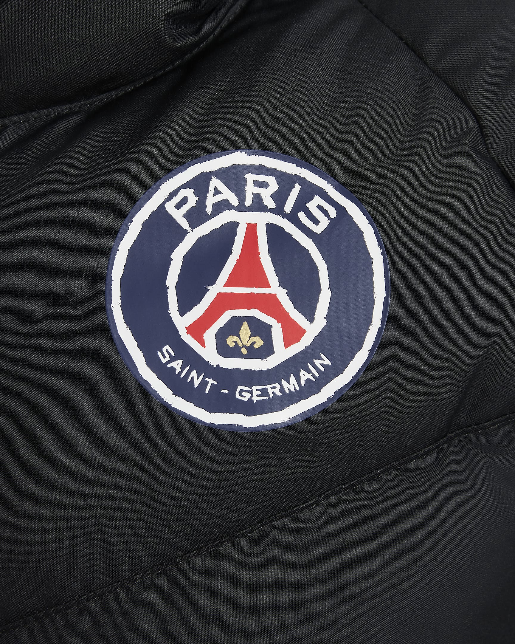 Paris Saint-Germain Older Kids' Nike Football Synthetic-Fill Hooded Jacket - Black/Black/University Red