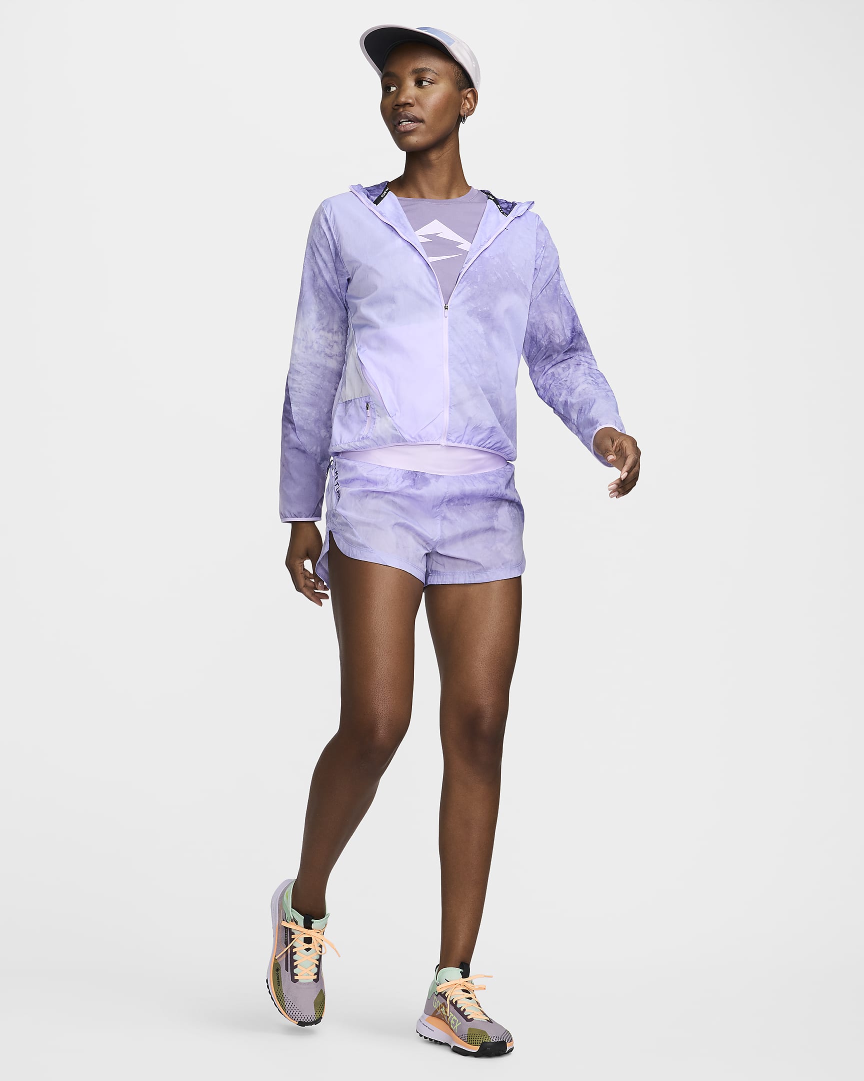 Nike Trail Repel-Laufjacke für Damen - Lilac Bloom/Court Purple/Court Purple