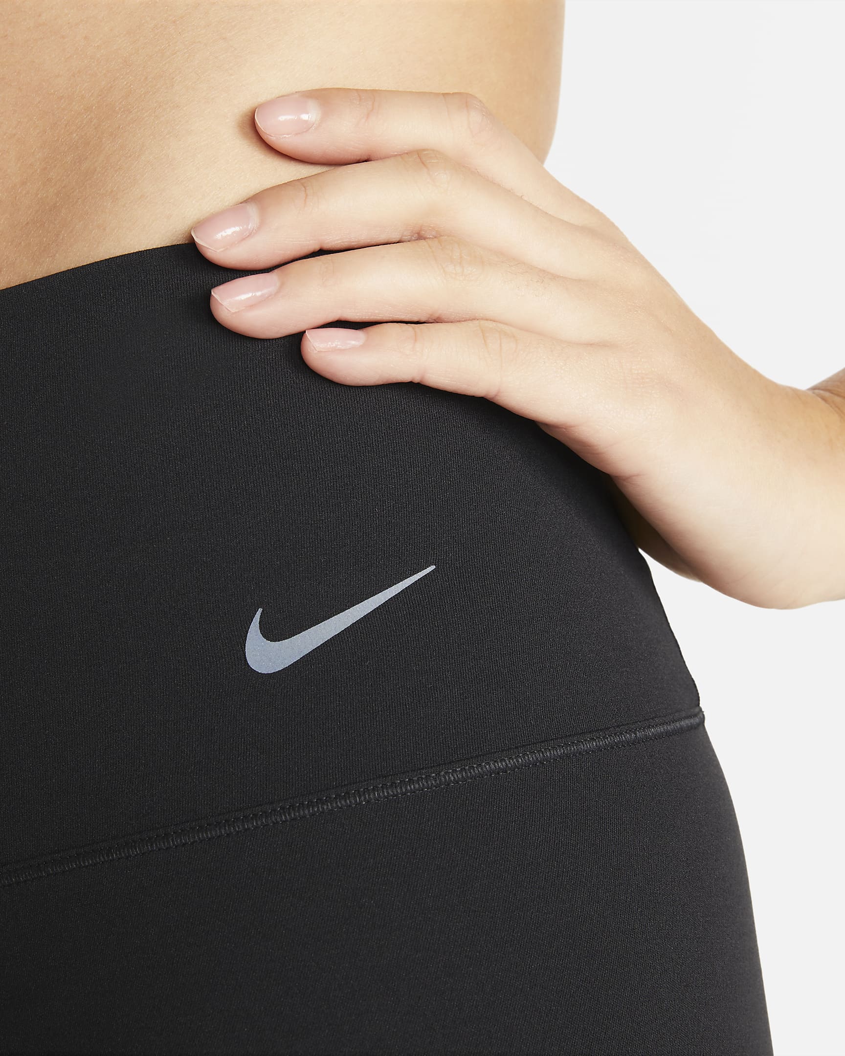 Nike Zenvy Women's Gentle-Support High-Waisted 20cm (approx.) Biker Shorts - Black/Black