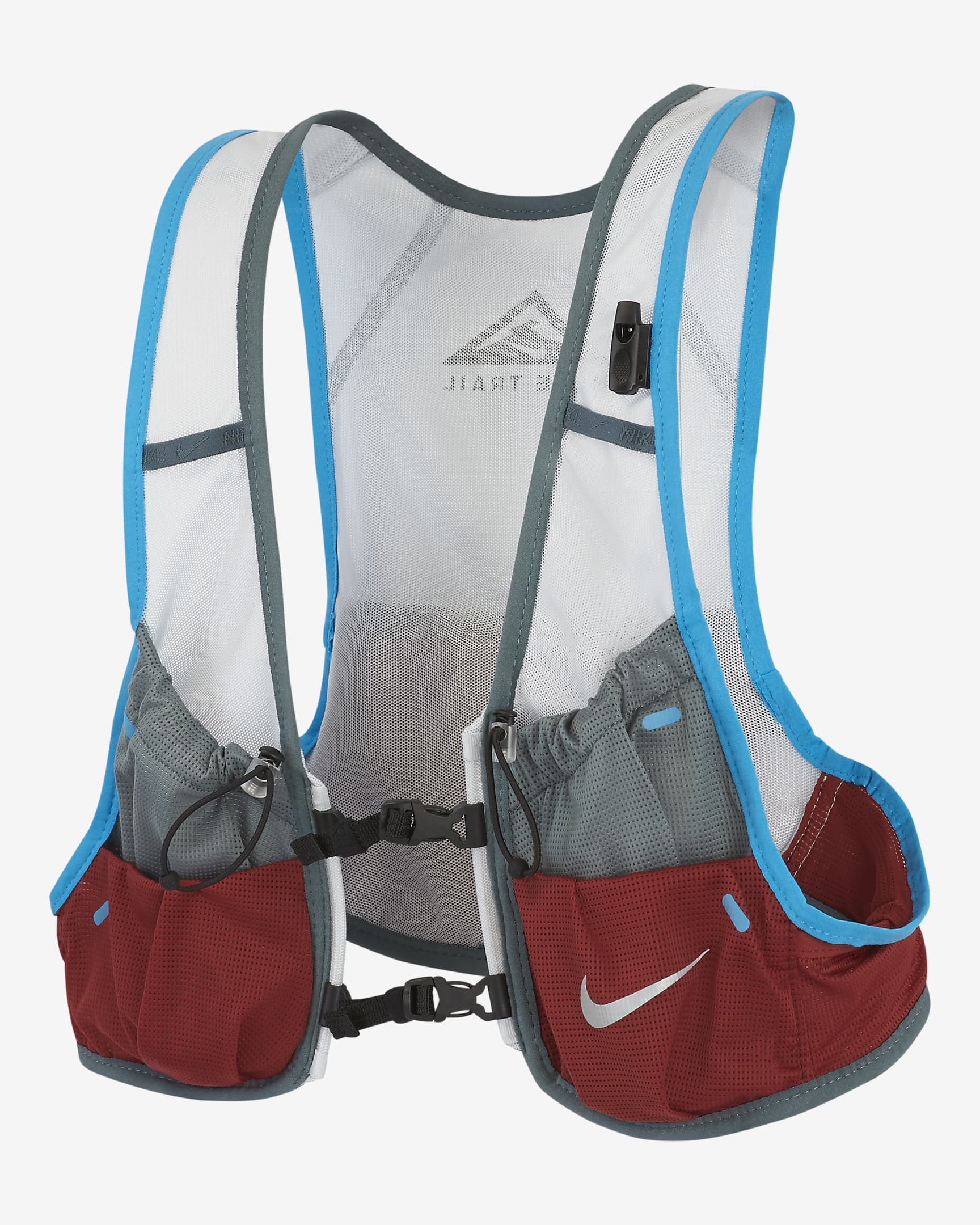 Nike Women's Running Trail Vest - Pure Platinum/Hasta/Dark Cayenne/Laser Blue